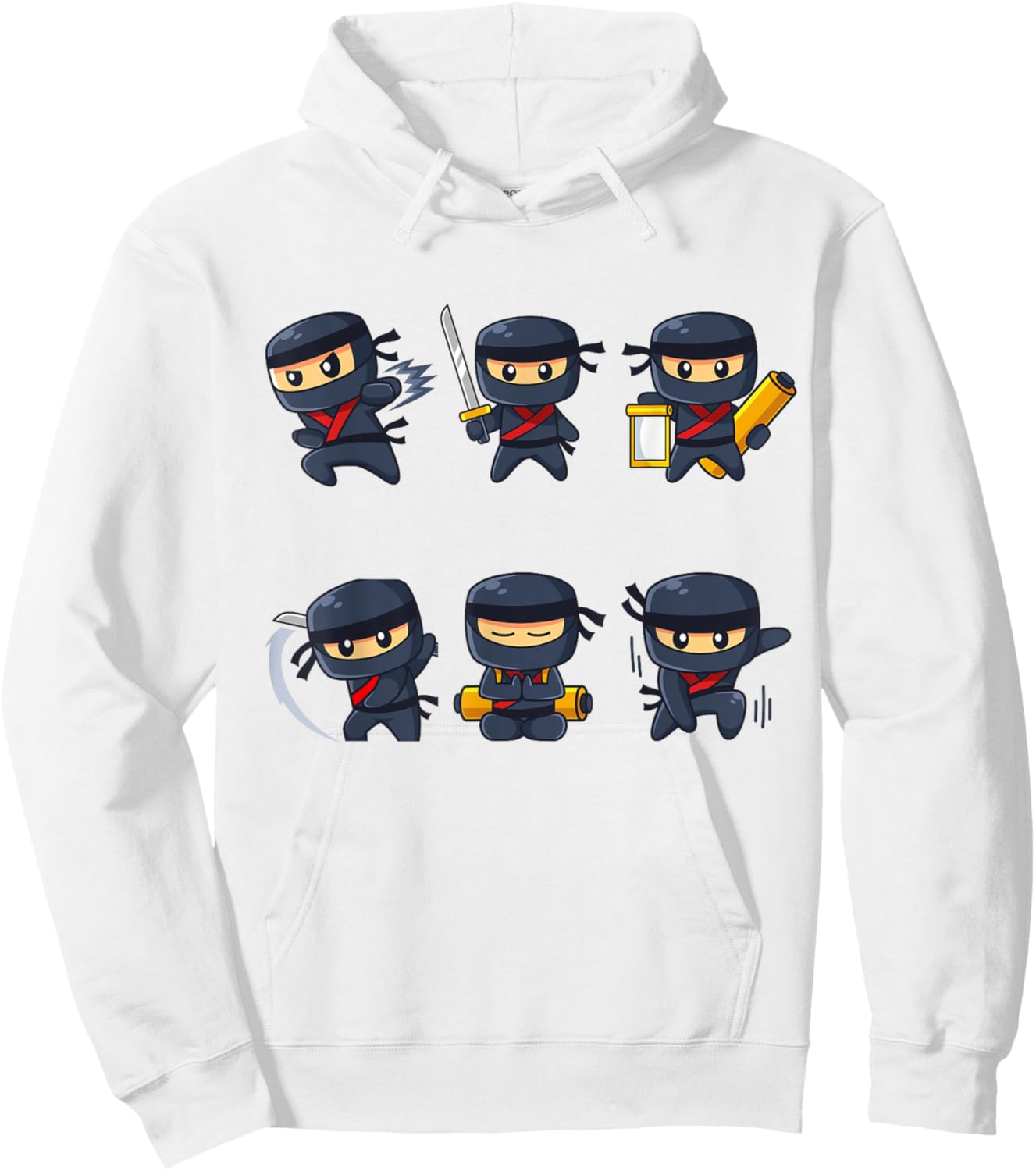 Ninja Disguise Kids Cool Ninjas Boys Girls Hoodie - Hoodie | White