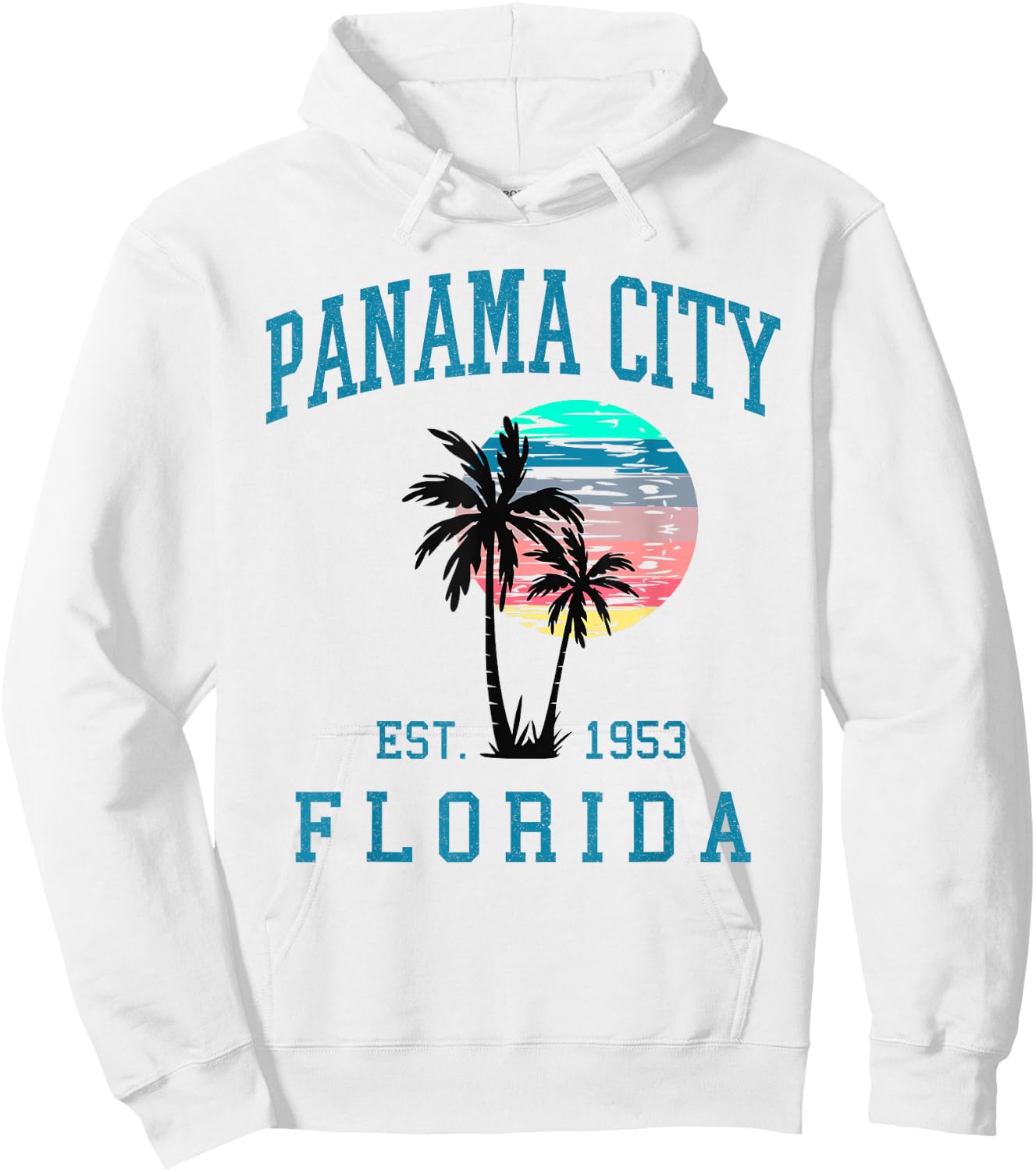 Panama City Florida Spring Vacations Beach Palm Trees Summer Hoodie - Hoodie | White