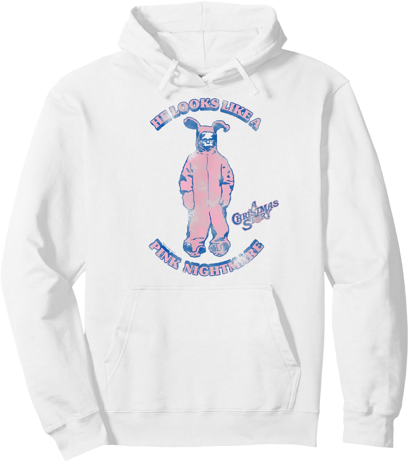 A Christmas Story Ralphie Looks Like A Pink Nightmare Funny Hoodie - Hoodie | White