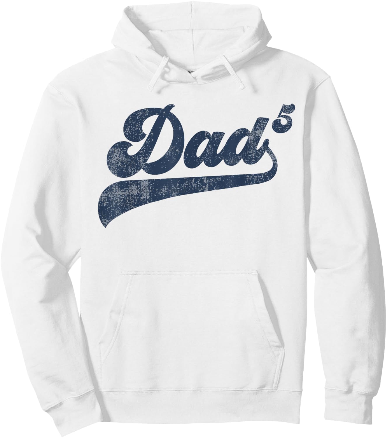Dad5 Daddy Of 5 Kids Gifts Father Of Five Fifth Time Dad Hoodie - Hoodie | White