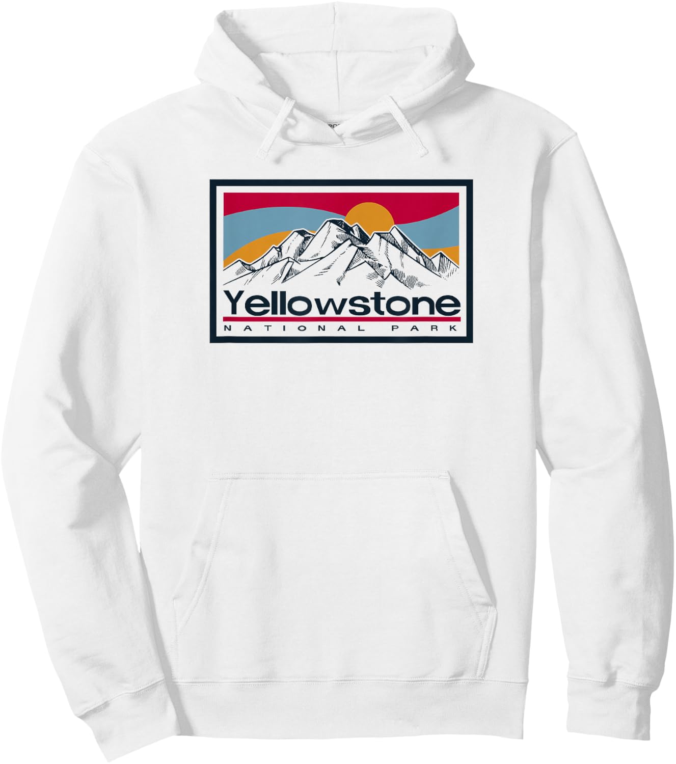 Yellowstone National Park Vintage Hoodie - Hoodie | White