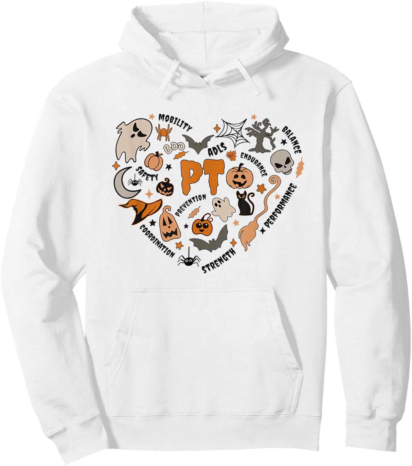 Pediatric Physical Therapy Halloween PTA PT Scope Women Hoodie - Hoodie | White