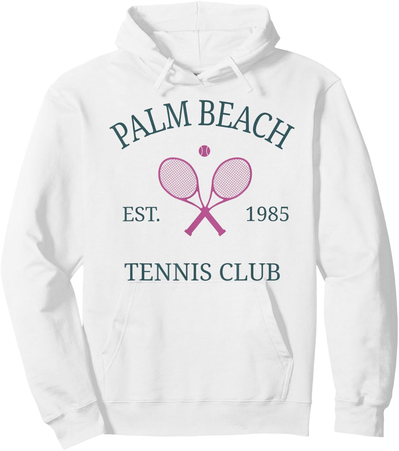 Beach Florida Athletics Tennis Club Racquet Prep Hoodie - Hoodie | White