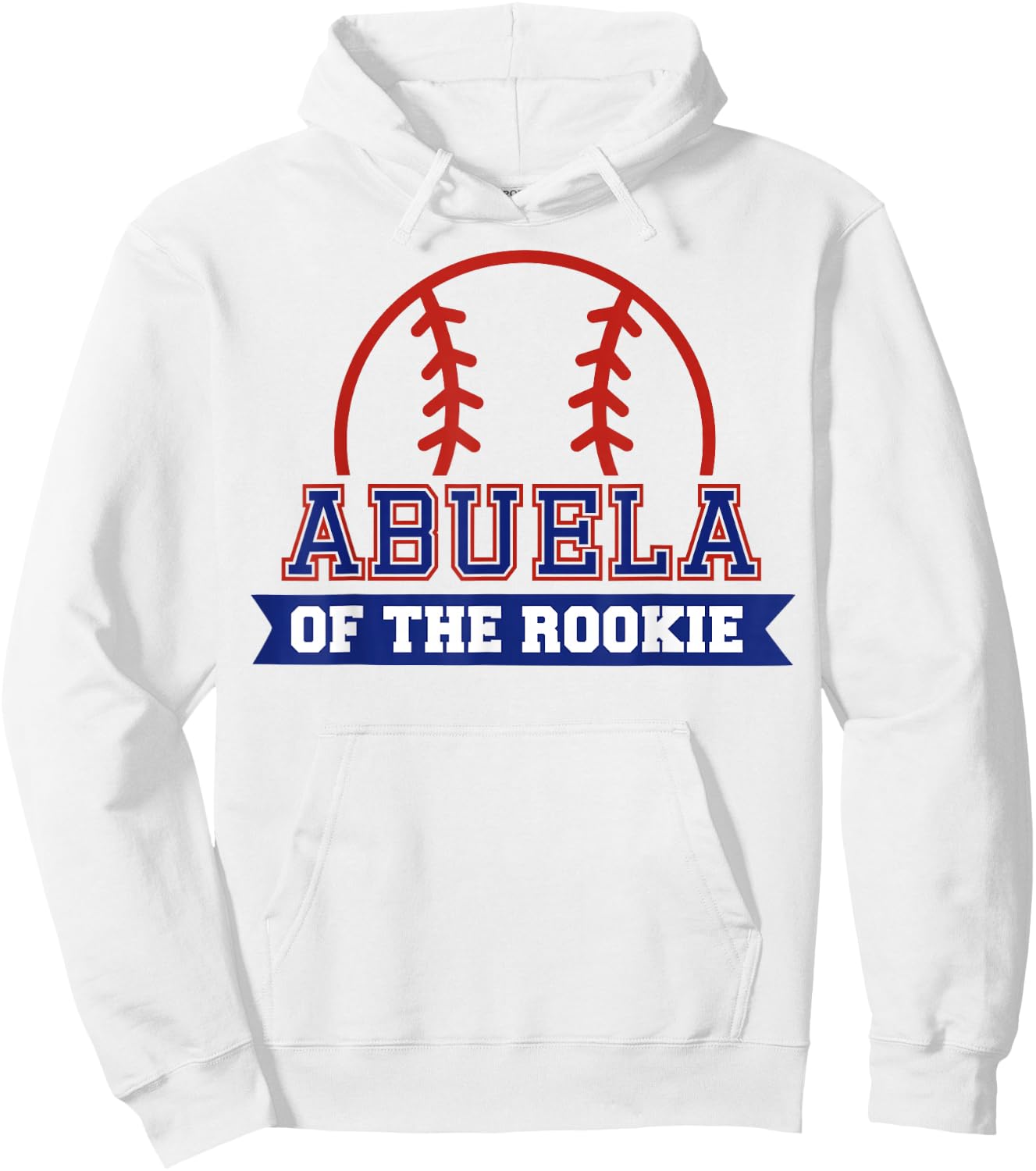 Abuela of Rookie 1st Birthday Baseball Theme Matching Party Hoodie - Hoodie | White