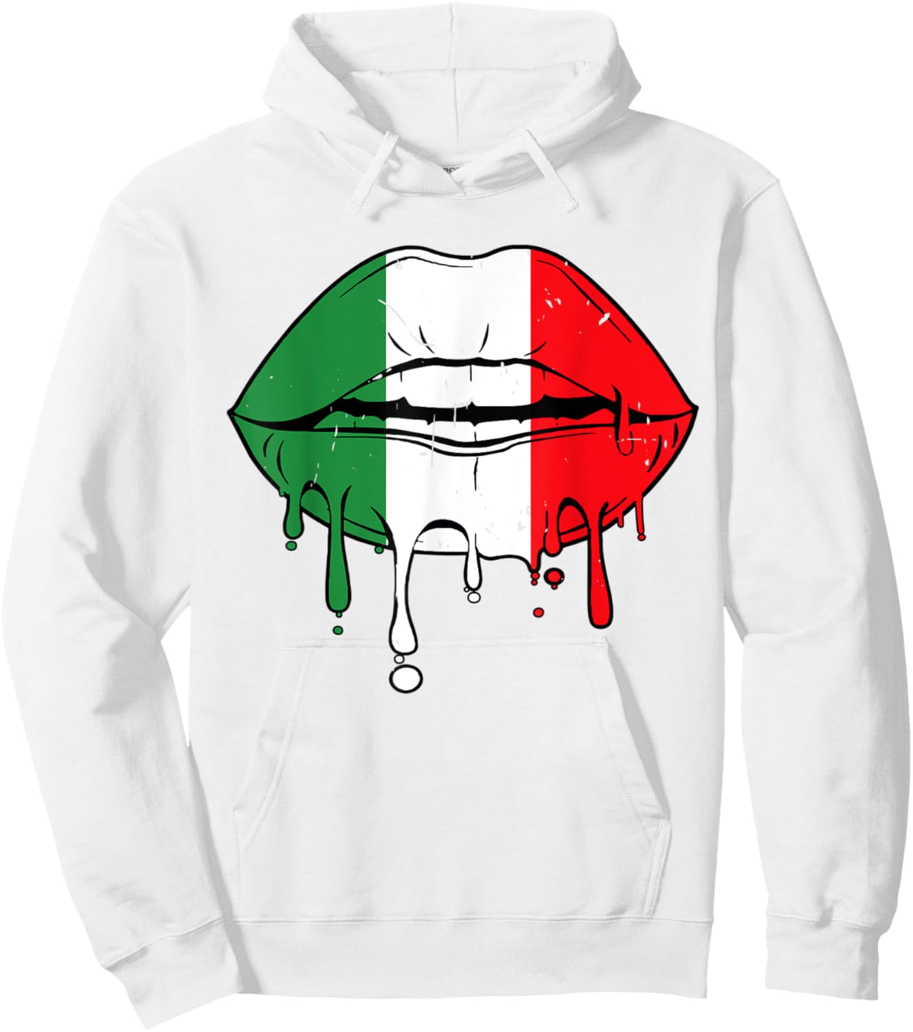 Cinco De Mayo Outfit Women Men Sexy Lip Mexican Flag Funny Hoodie - Hoodie | White