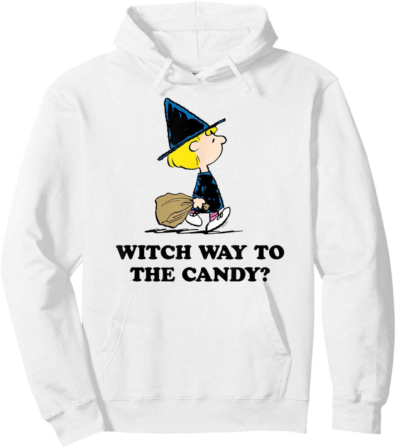 Peanuts - Sally Halloween Witch Way To The Candy? Hoodie - Hoodie | White