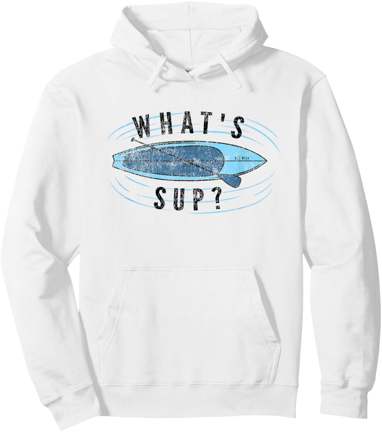 Fun Paddle Board Pun - What's SUP? Hoodie - Hoodie | White