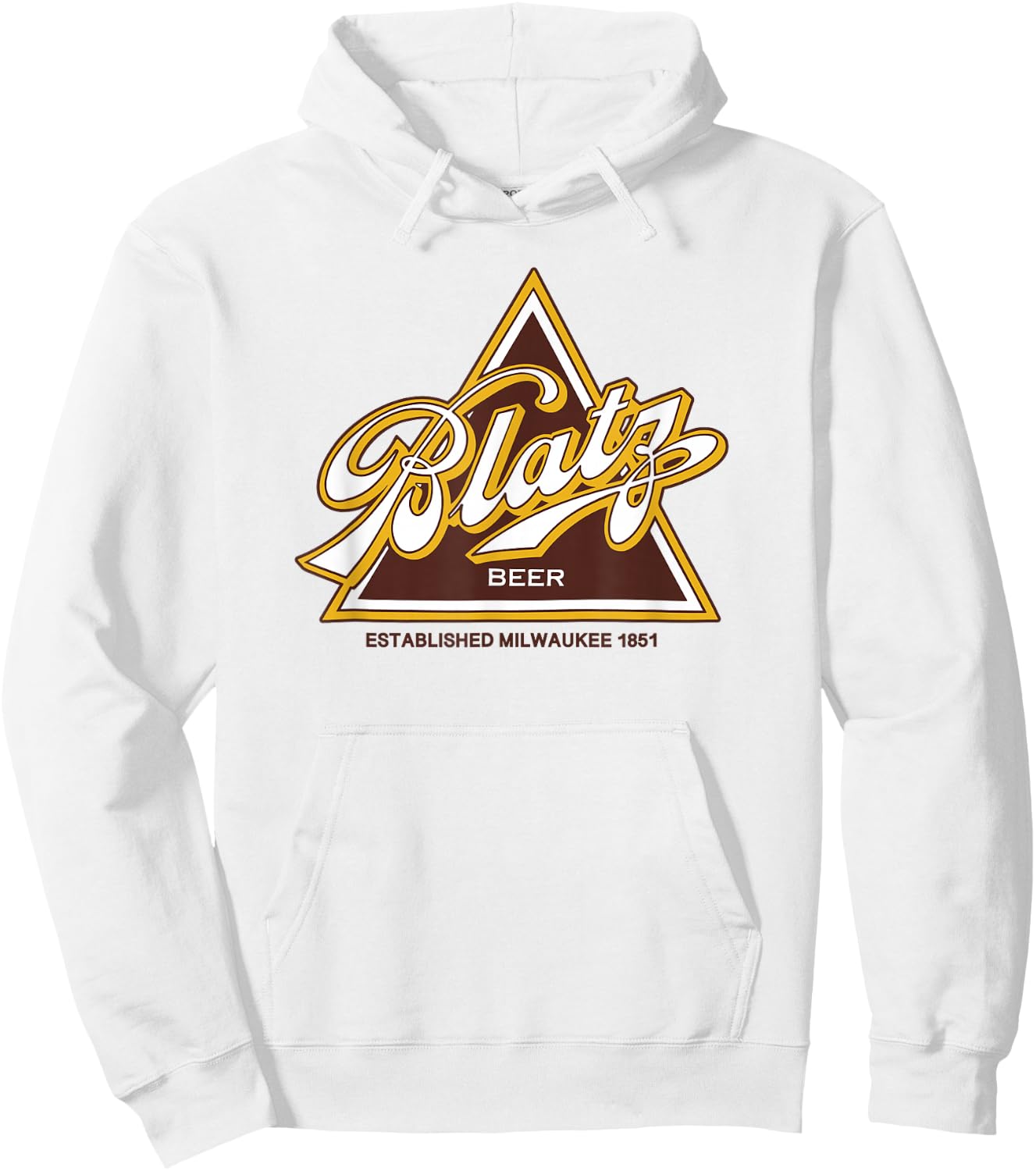 Blatz Beer Style - Logo Hoodie - Hoodie | White