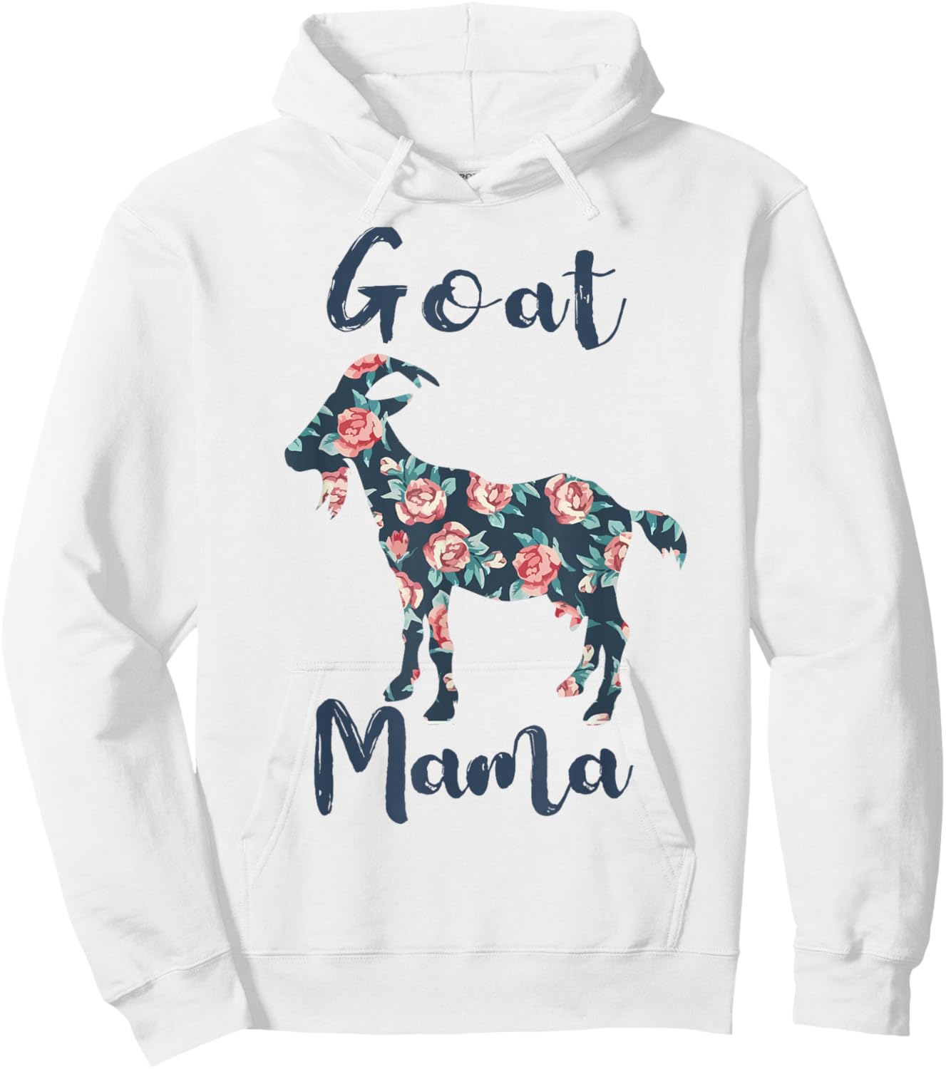 Goat Mama Shirt Women Goat Mom Farm Mother Day Gift Funny Hoodie - Hoodie | White