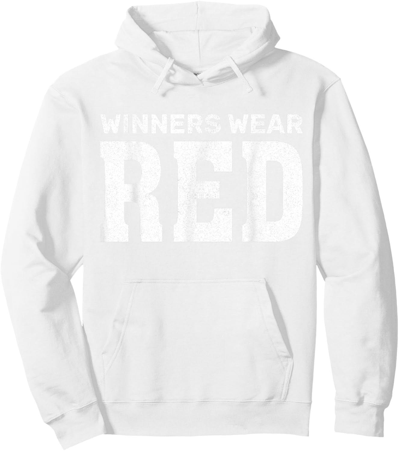 Winners Wear Red Team Spirit Game Competition Funny Camping Hoodie - Hoodie | White