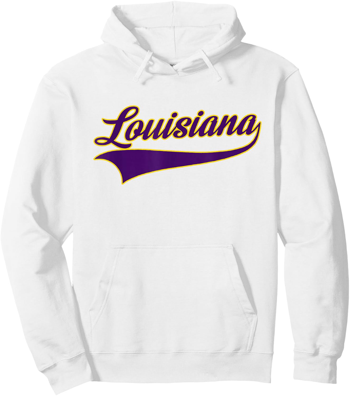 Louisiana - Throwback Design - Classic Hoodie - Hoodie | White