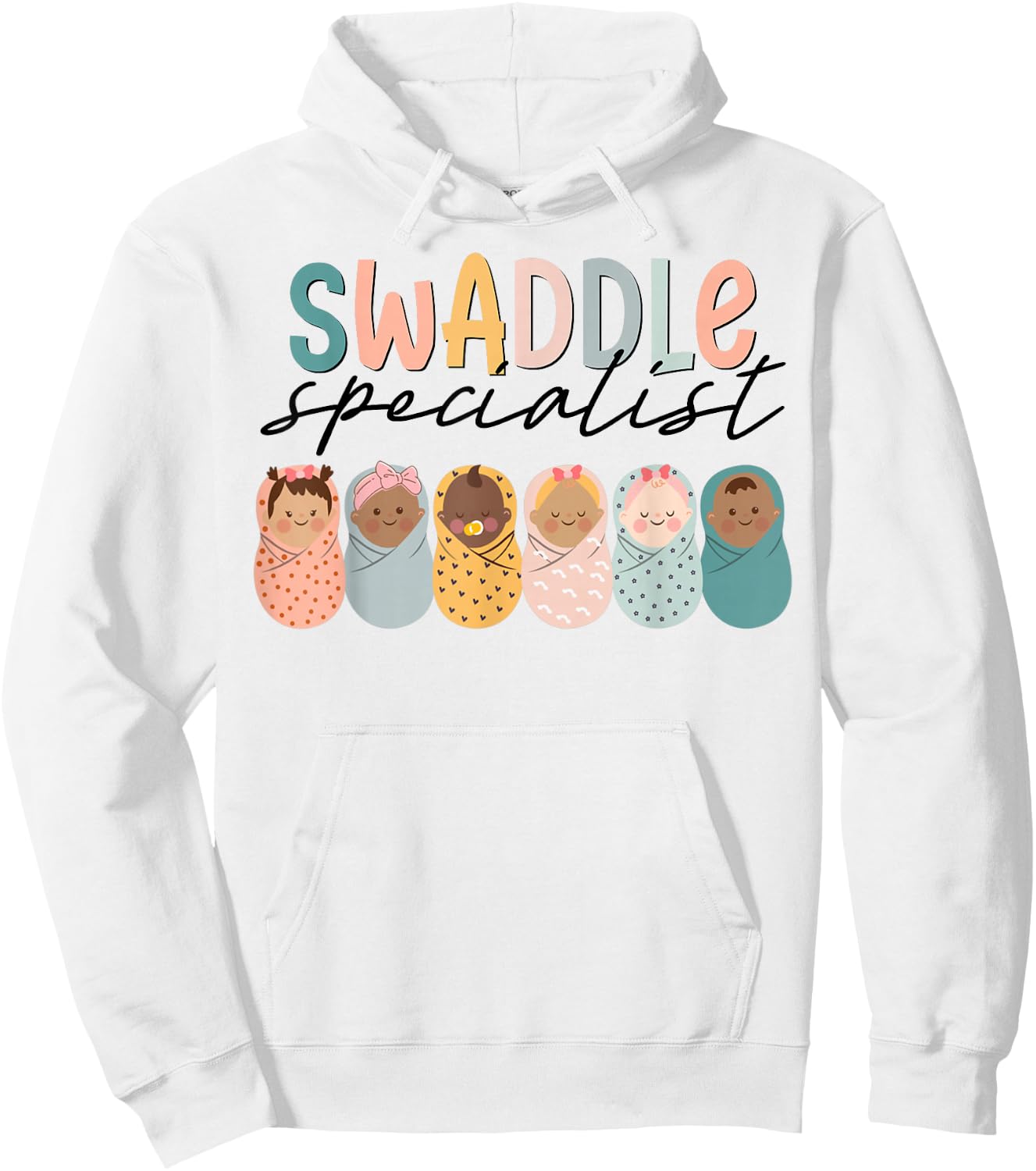 Funny Swaddle Specialist Labor Delivery Nurse Nurse RN Hoodie - Hoodie | White