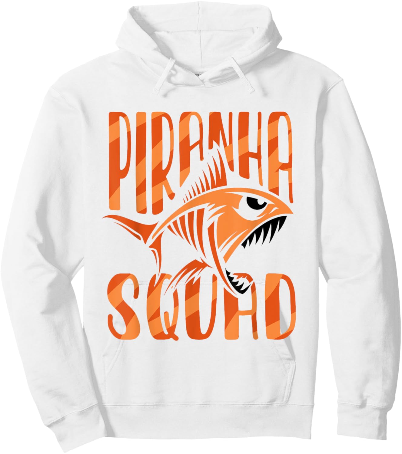 Piranha Squad Retro Lover Fish Piranhas Hoodie - Hoodie | White