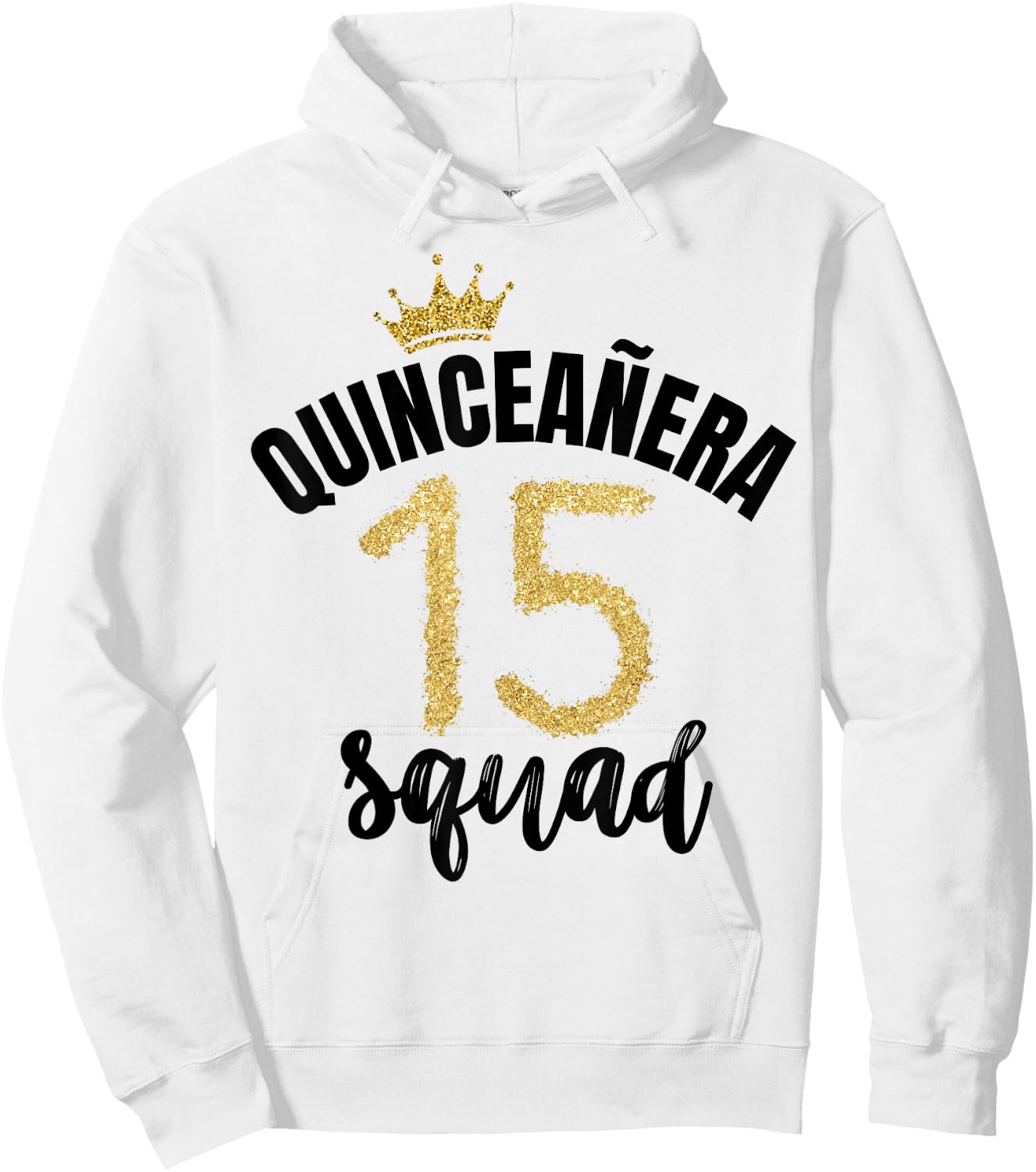 Quince Squad Quinceañera Guest 15th Birthday Quince Años Hoodie - Hoodie | White