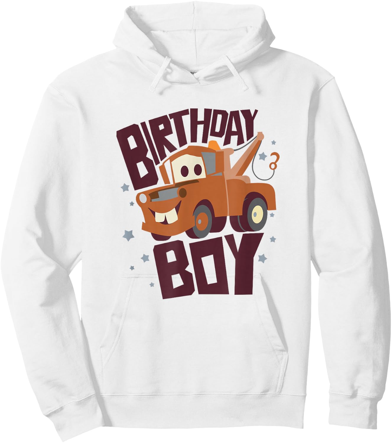 Disney Pixar Cars Birthday Boy Tow Mater Portrait Hoodie - Hoodie | White