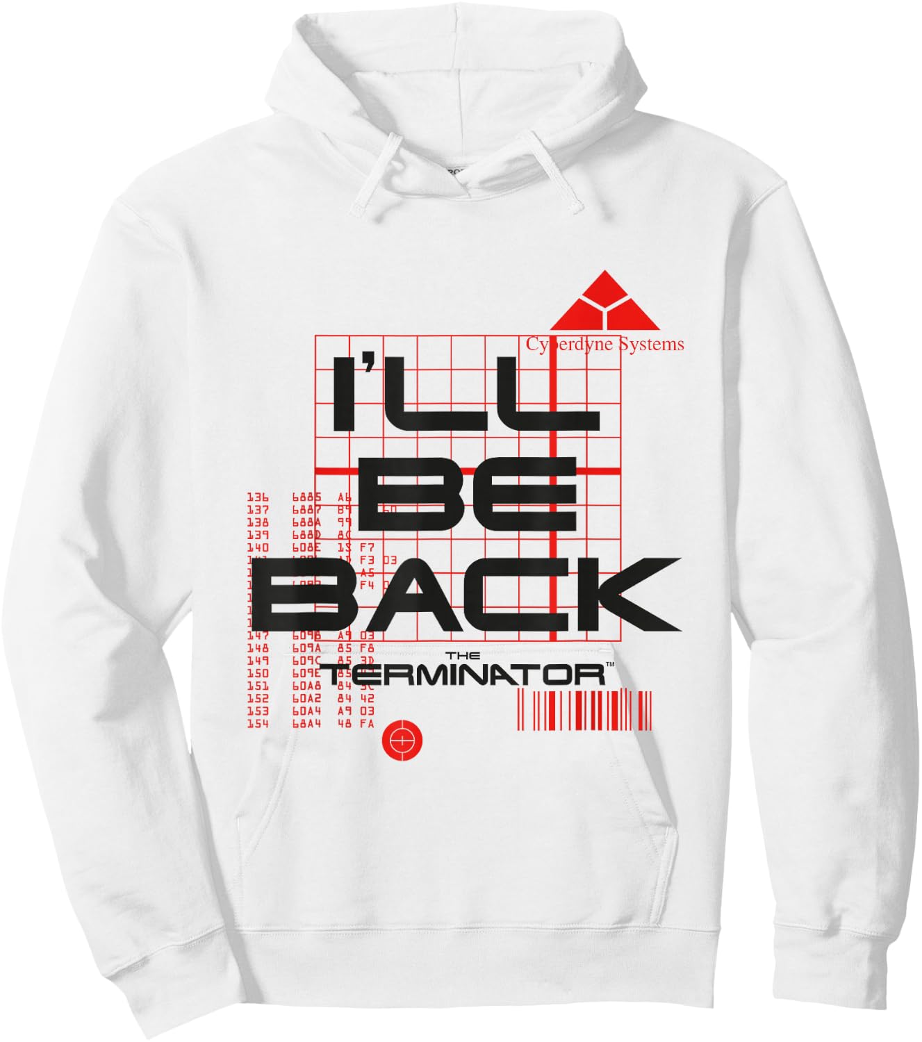 Terminator I'll Be Back Hoodie - Hoodie | White