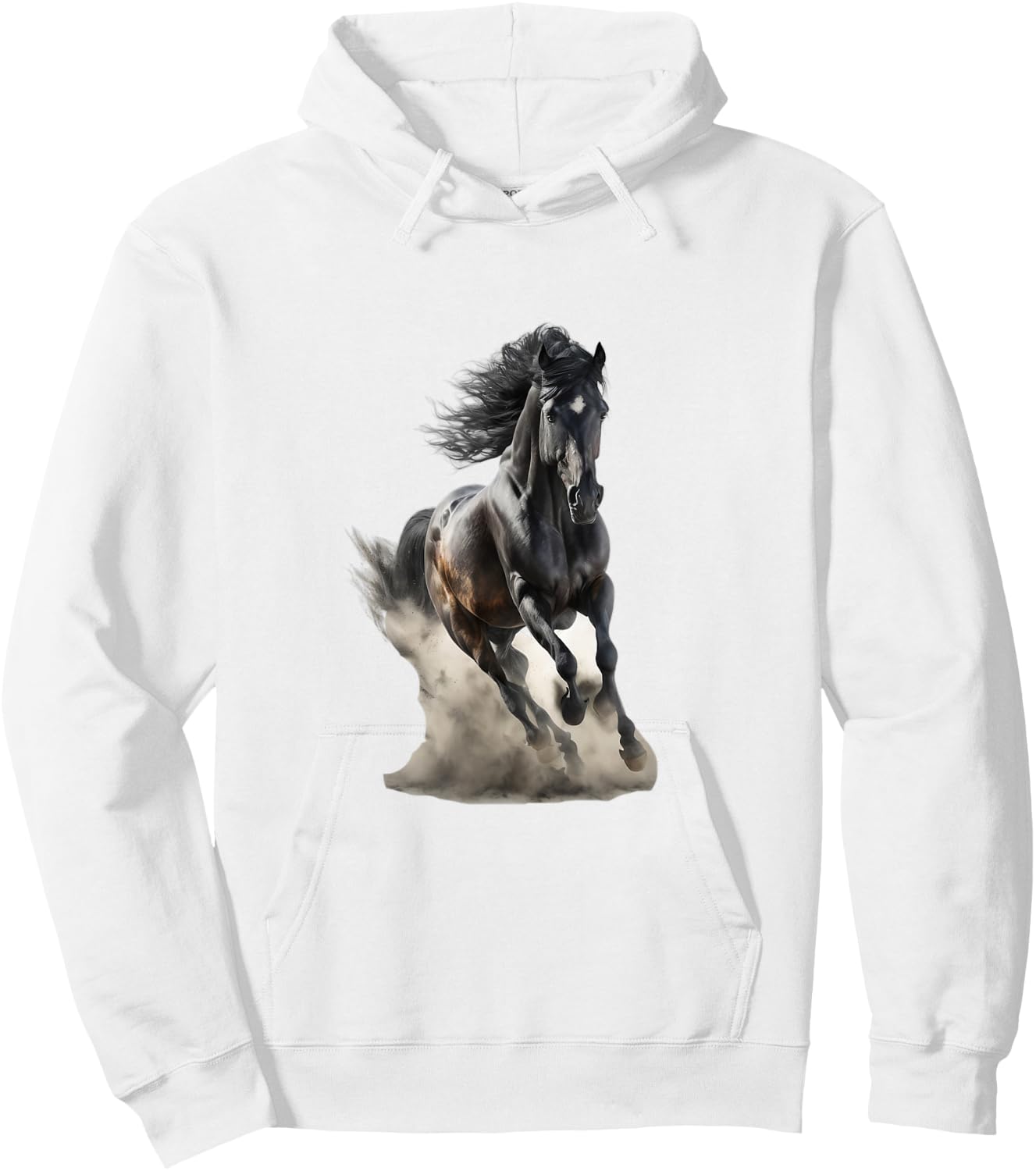 Beautiful Horse Graphic Horse Art Print for Girls Hoodie - Hoodie | White