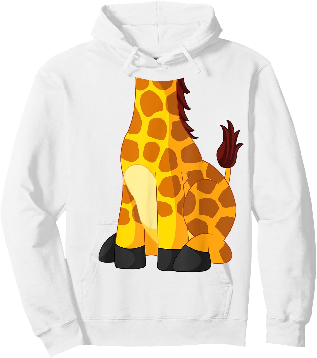 Giraffe for Adults & Kids - Men & Women's Giraffe Costume Hoodie - Hoodie | White