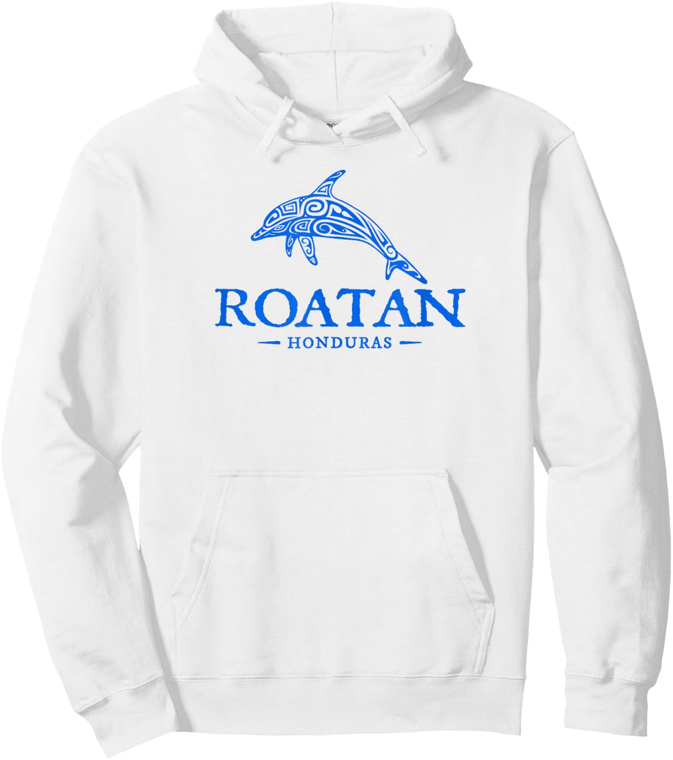 Roatan Honduras Dolphin Boys Girls Souvenir Hoodie - Hoodie | White