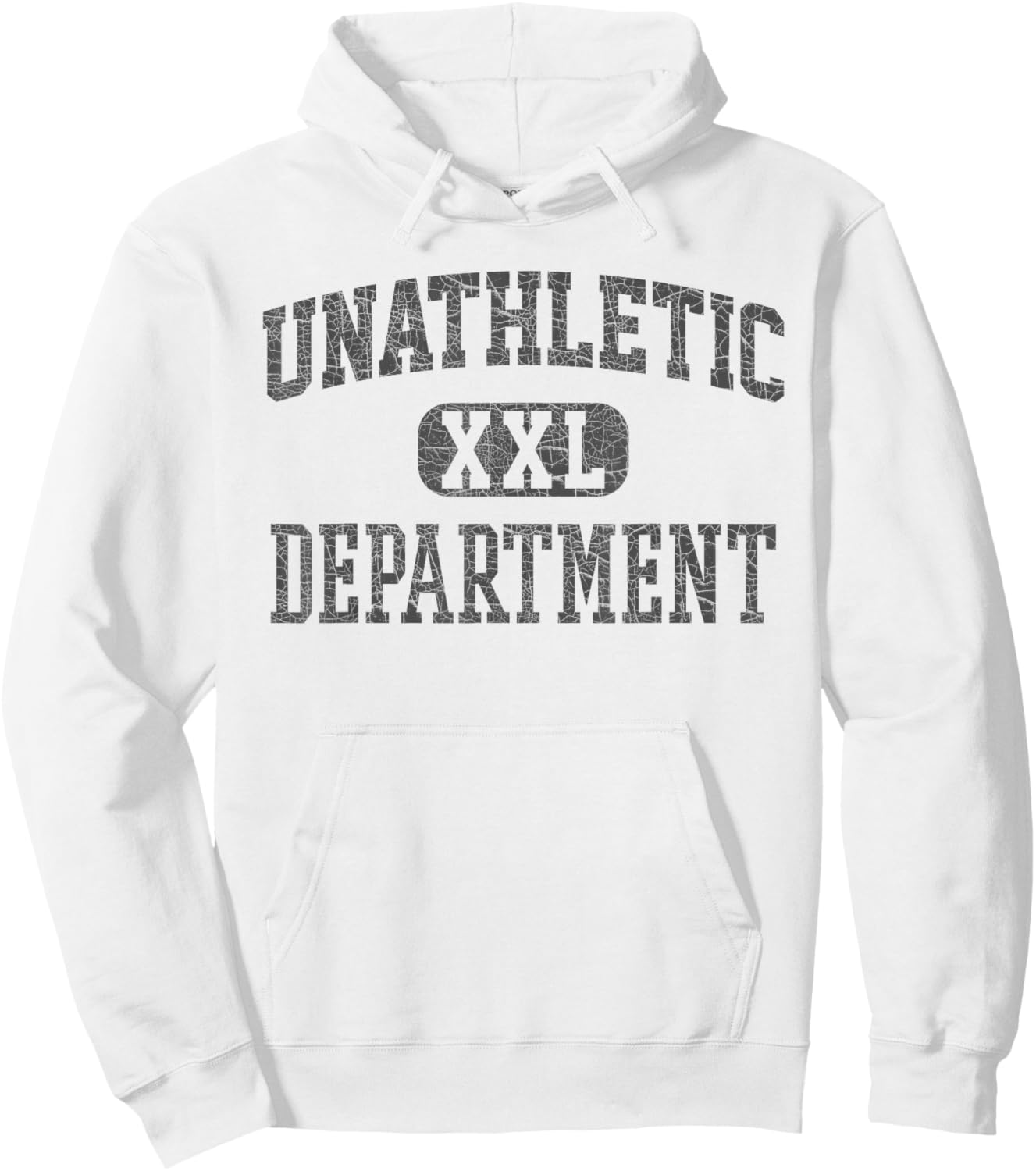 Unathletic Department Funny Gym Humor Sports Wife Girlfriend Hoodie - Hoodie | White