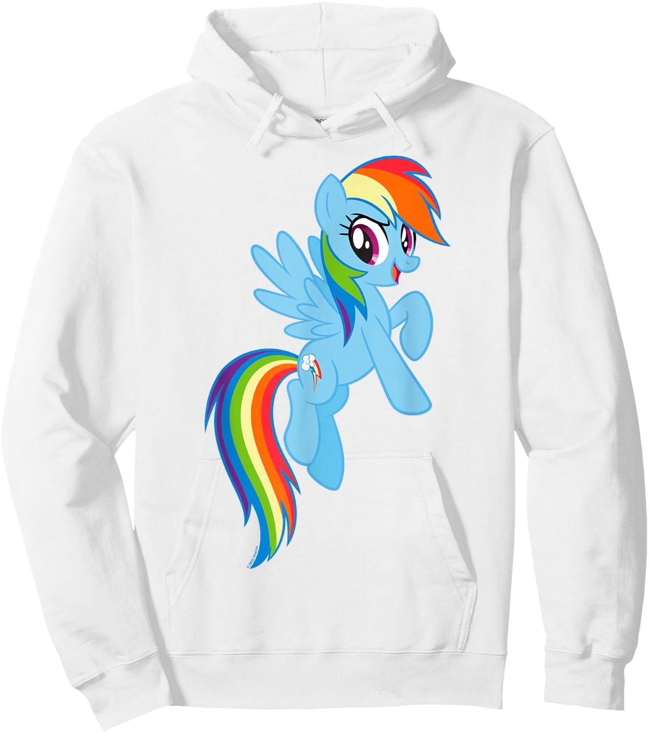 My Little Pony: Friendship is Magic Big Rainbow Dash Hoodie - Hoodie | White