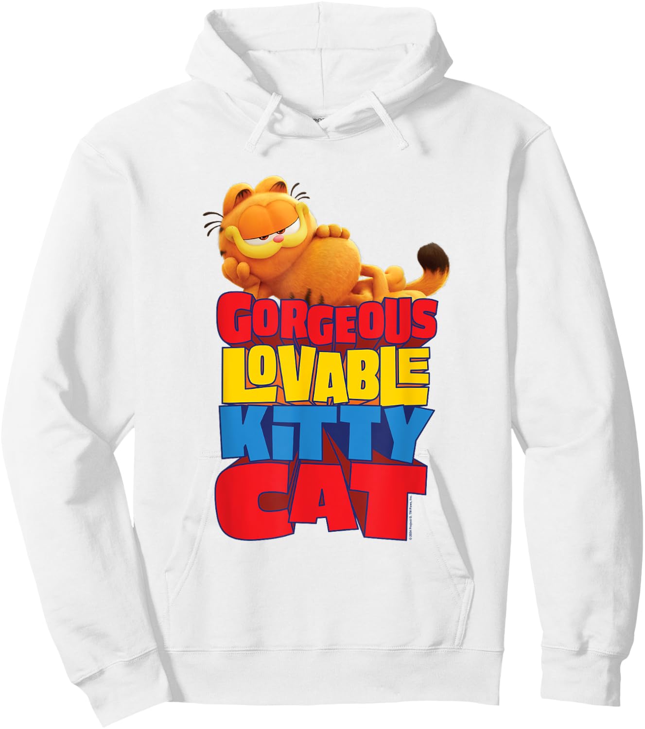 The Garfield Movie Gorgeous Lovable Kitty Cat Sassy Poster Hoodie - Hoodie | White