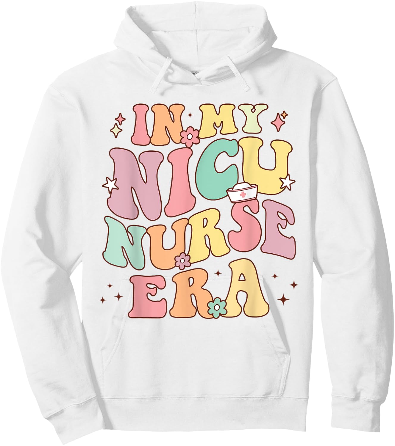 In My NICU Nurse Era Retro Nurse Appreciation Neonatal Nurse Hoodie - Hoodie | White