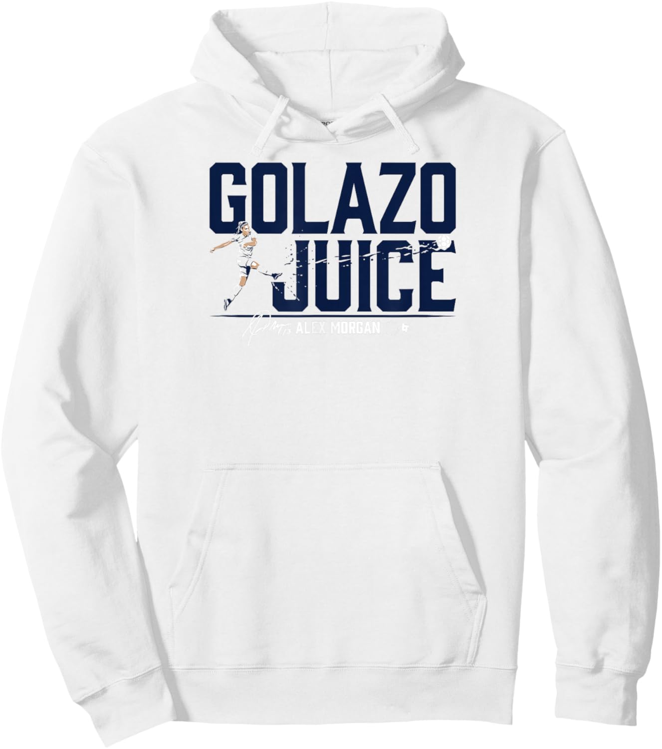 Alex Morgan: Golazo Juice USWNTPA - USA Soccer Hoodie - Hoodie | White
