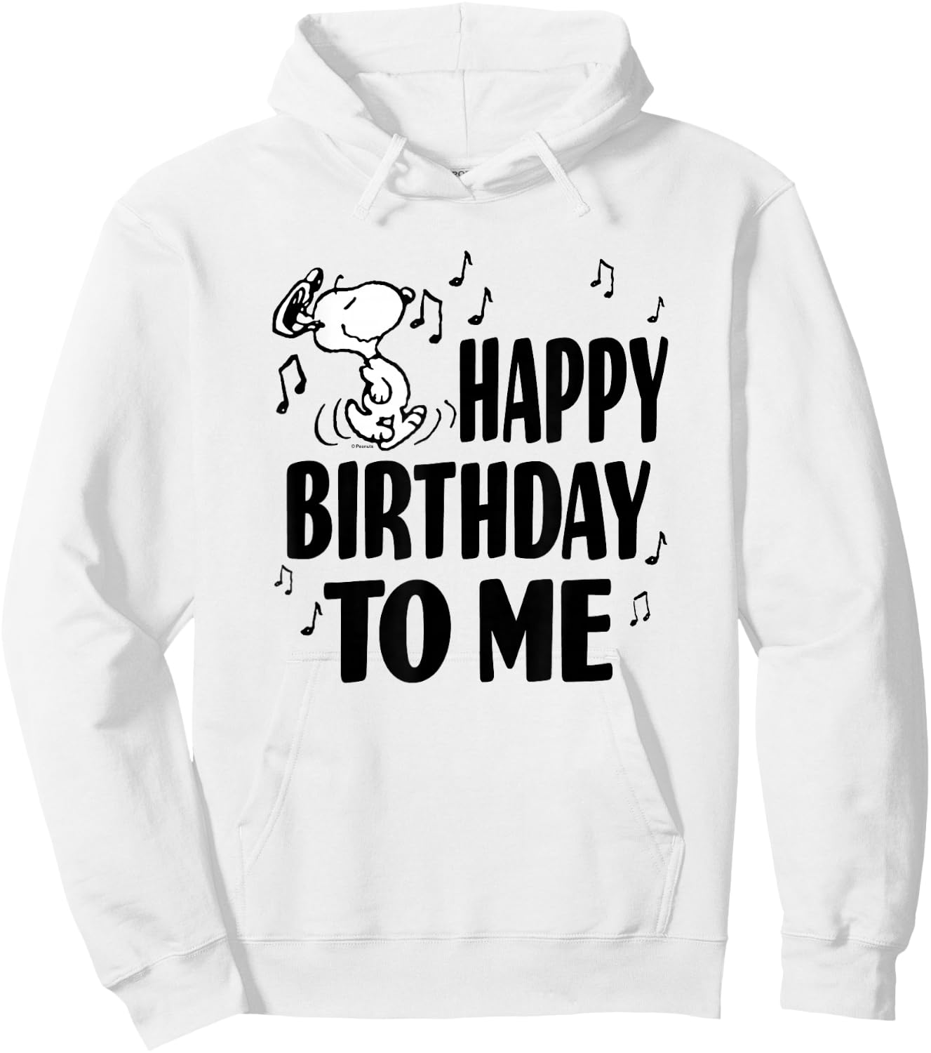 Peanuts Happy Birthday for Me Hoodie - Hoodie | White