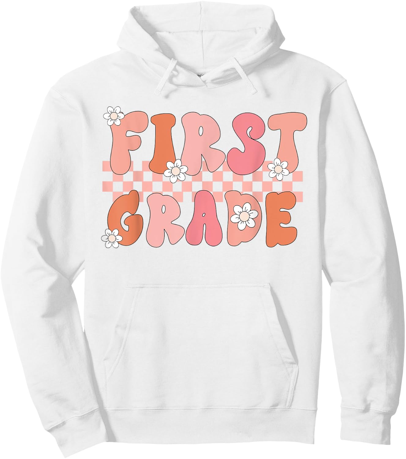 First Grade Teacher Retro Vintage 1st Grade Teacher Team Women Girls Kids Hoodie - Hoodie | White