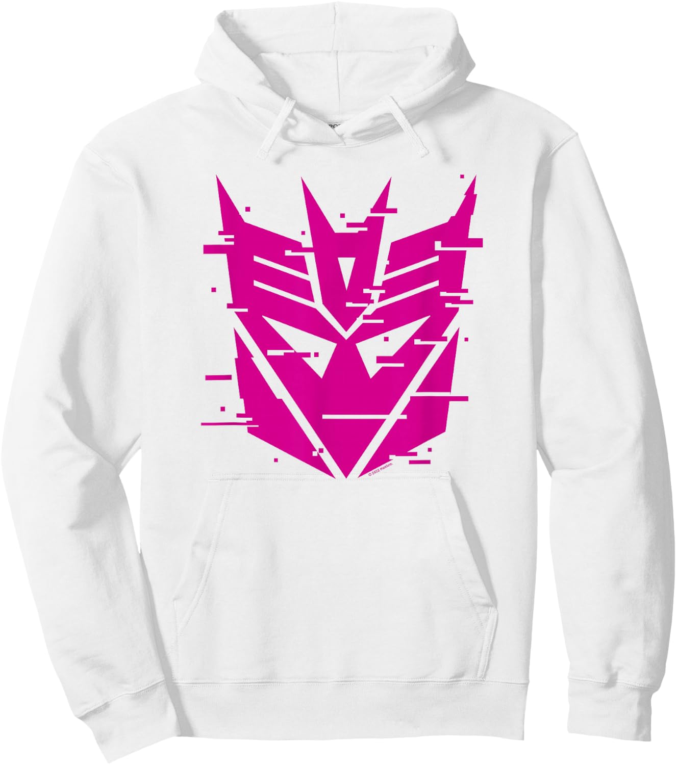 Transformers Evergreen Decepticon Glitch Logo Hoodie - Hoodie | White