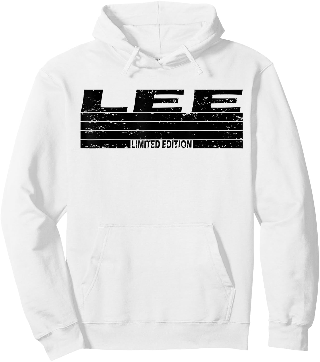 Lee Surname Limited Edition Retro Vintage Style Sunset Hoodie - Hoodie | White