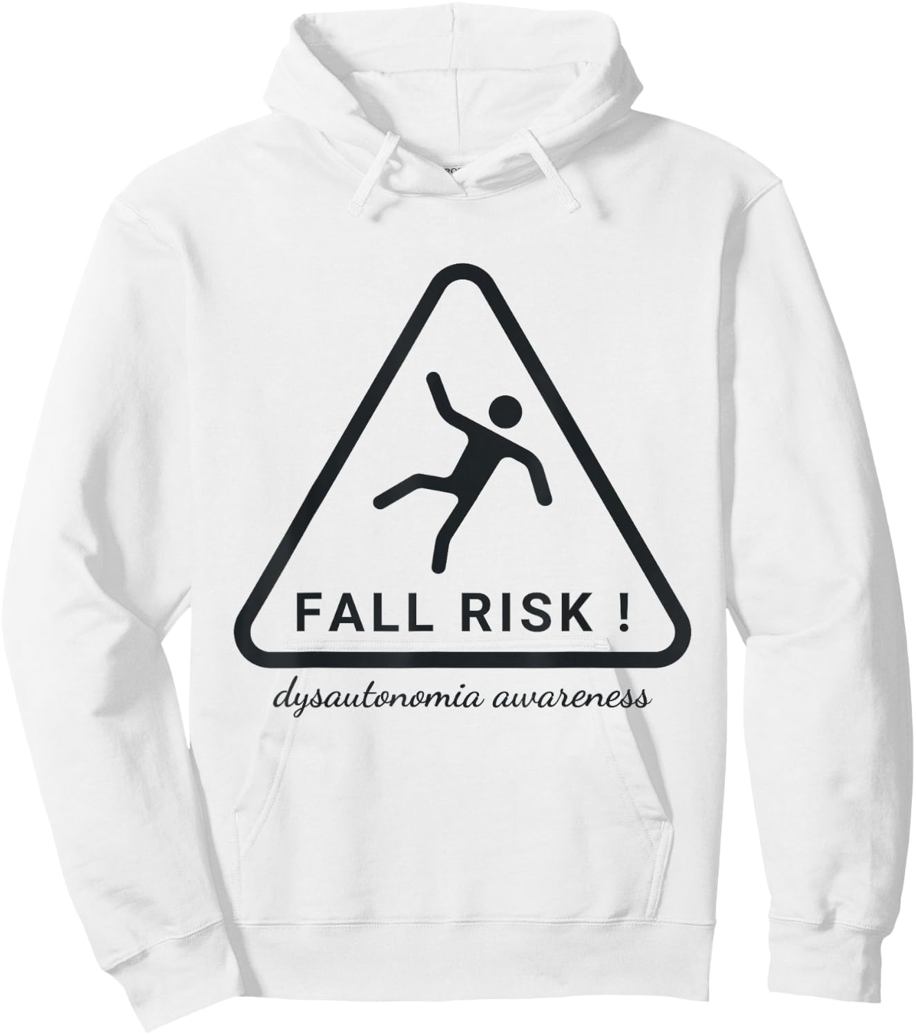 Postural Orthostatic Tachycardia Syndrome Survivor POTS Tachycardia Syndrome Dysautonomia Fall Risk Awareness -Adults Grey Small Classic Fit Short Sleeve Hoodie - Hoodie | White