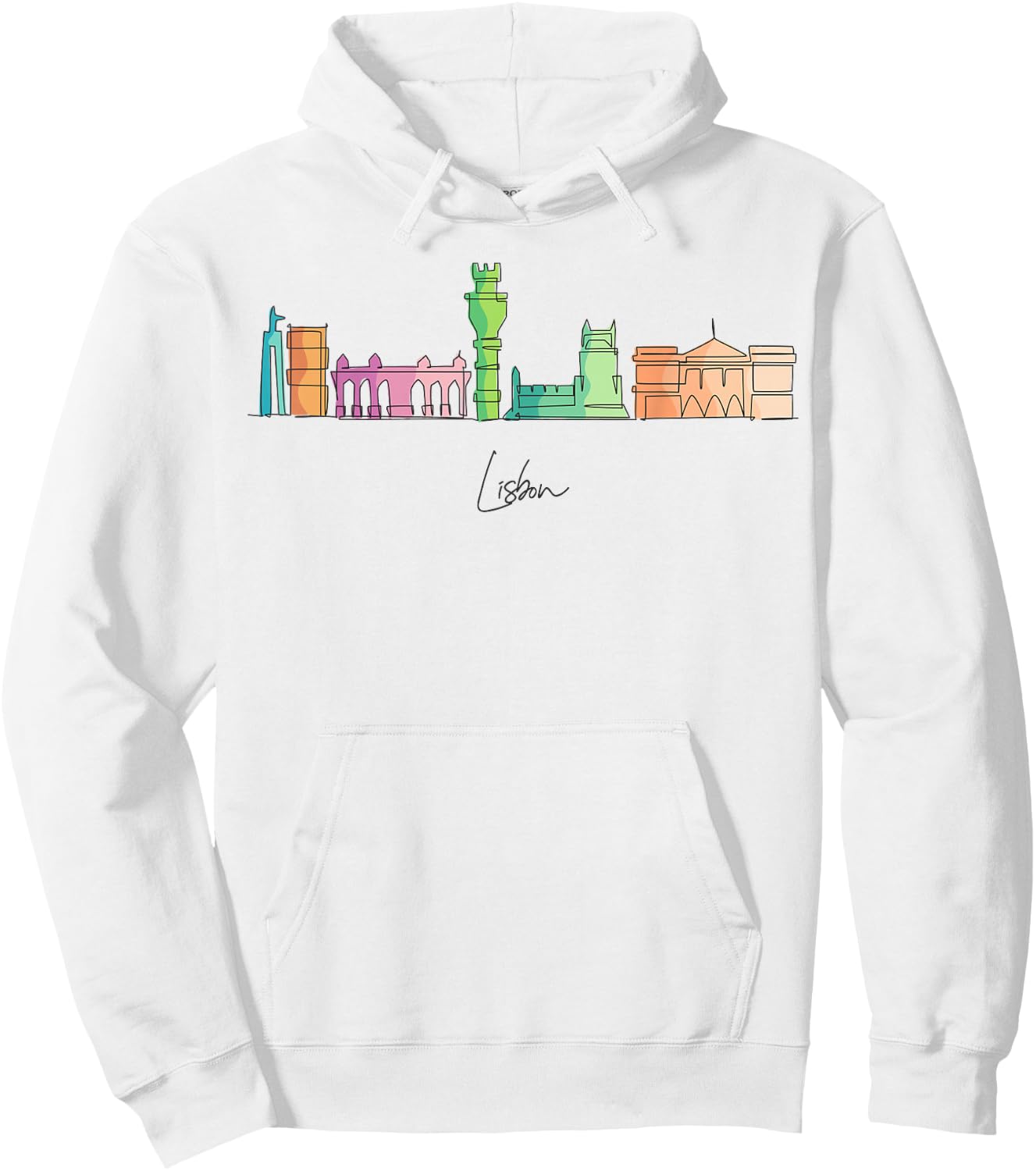 Travel Europe Portugal Lisbon Portuguese Vacation Souvenir Hoodie - Hoodie | White