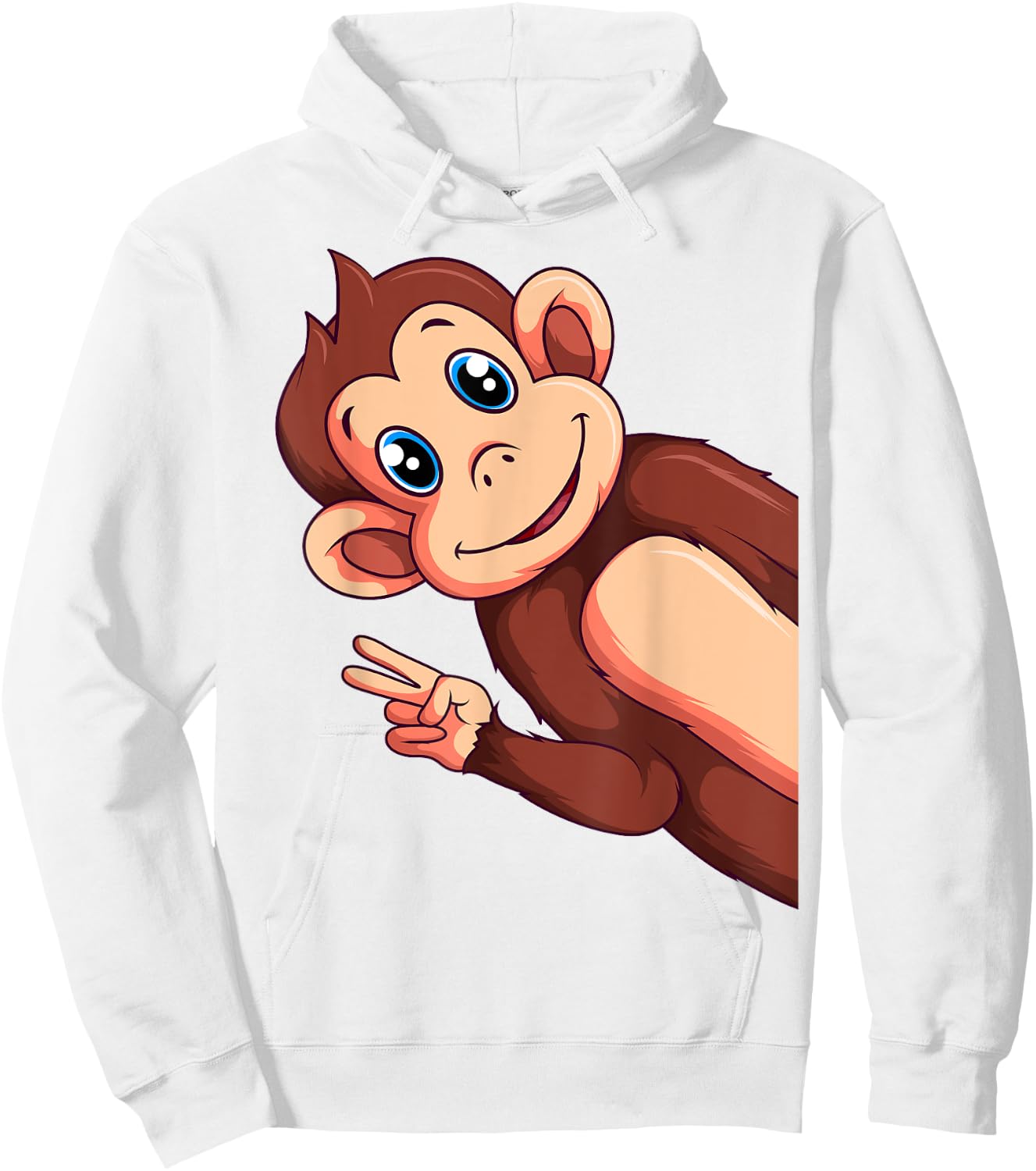 Monkey Lover Boys Girls Kids Women Hoodie - Hoodie | White