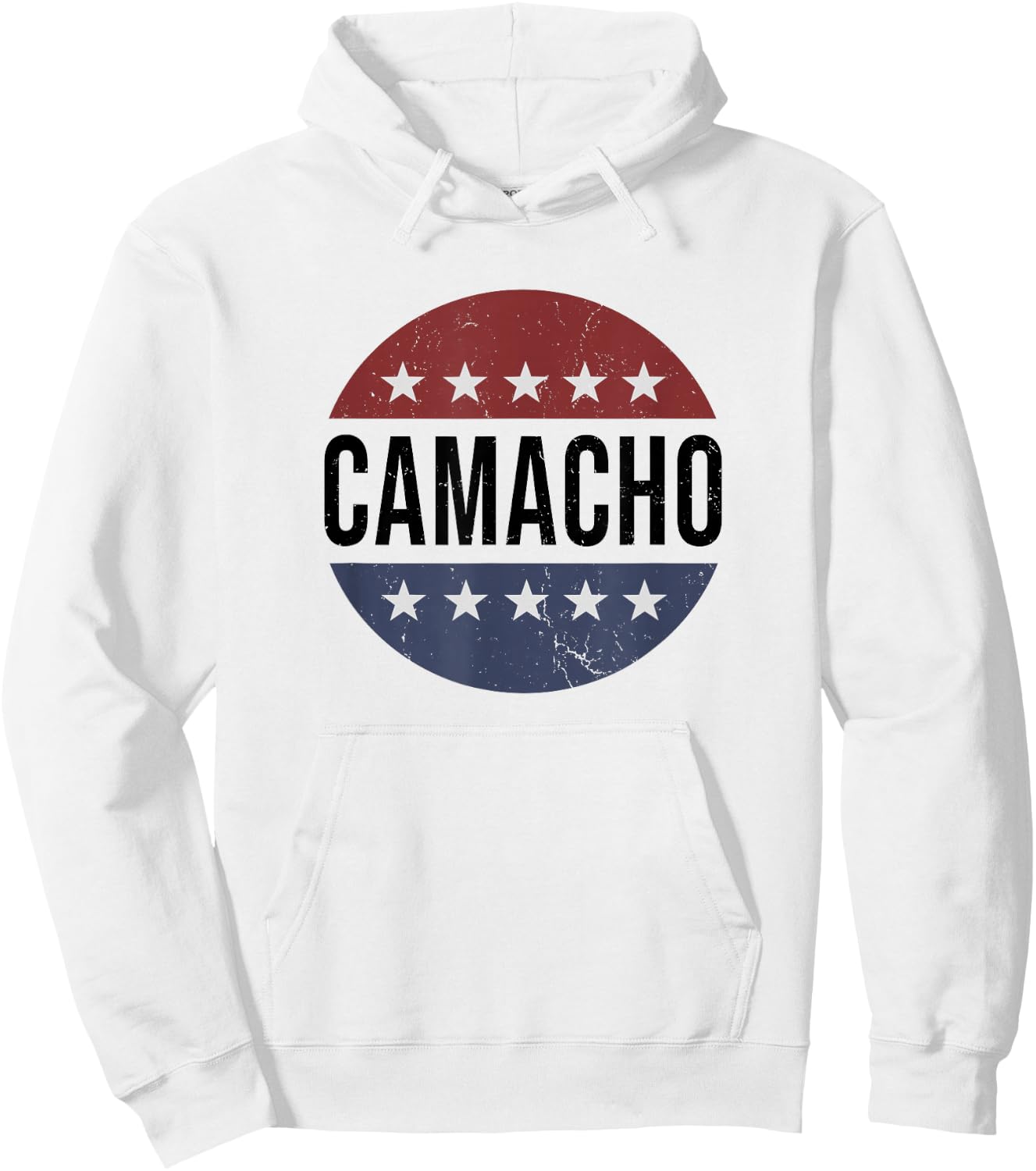 Funny Retro Vintage Vote Camacho 2028 Hoodie - Hoodie | White