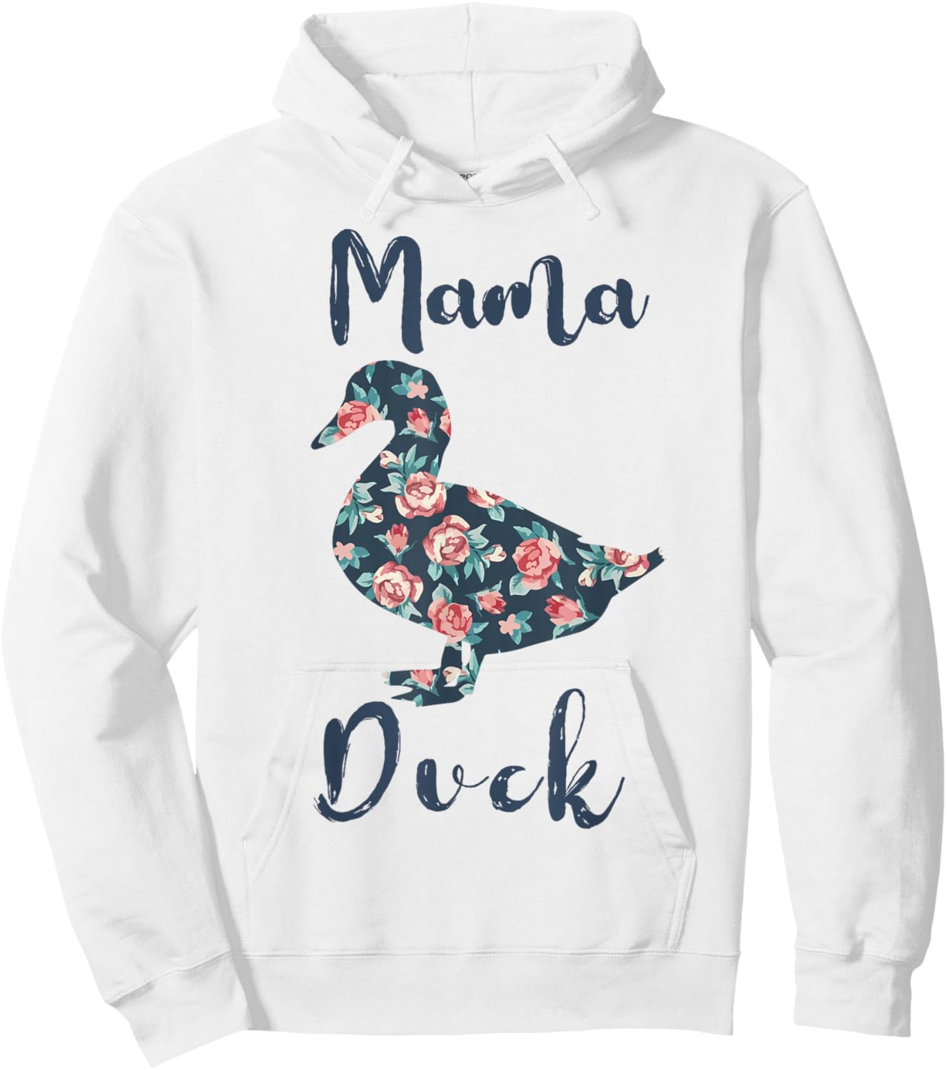 Mama Duck-Shirt Women Farm Mom Funny Hoodie - Hoodie | White