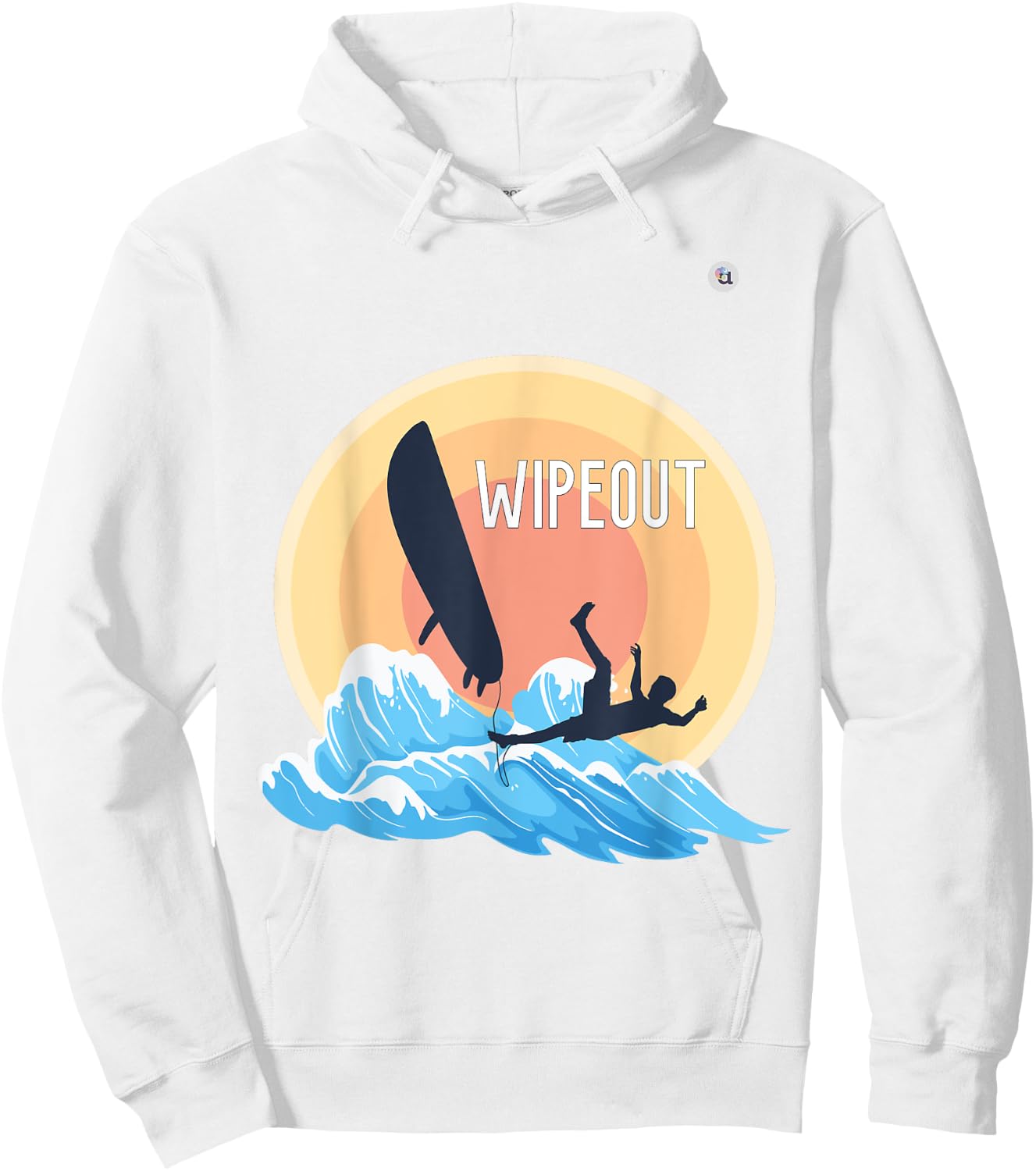 Surf Wipeout Hoodie - Hoodie | White