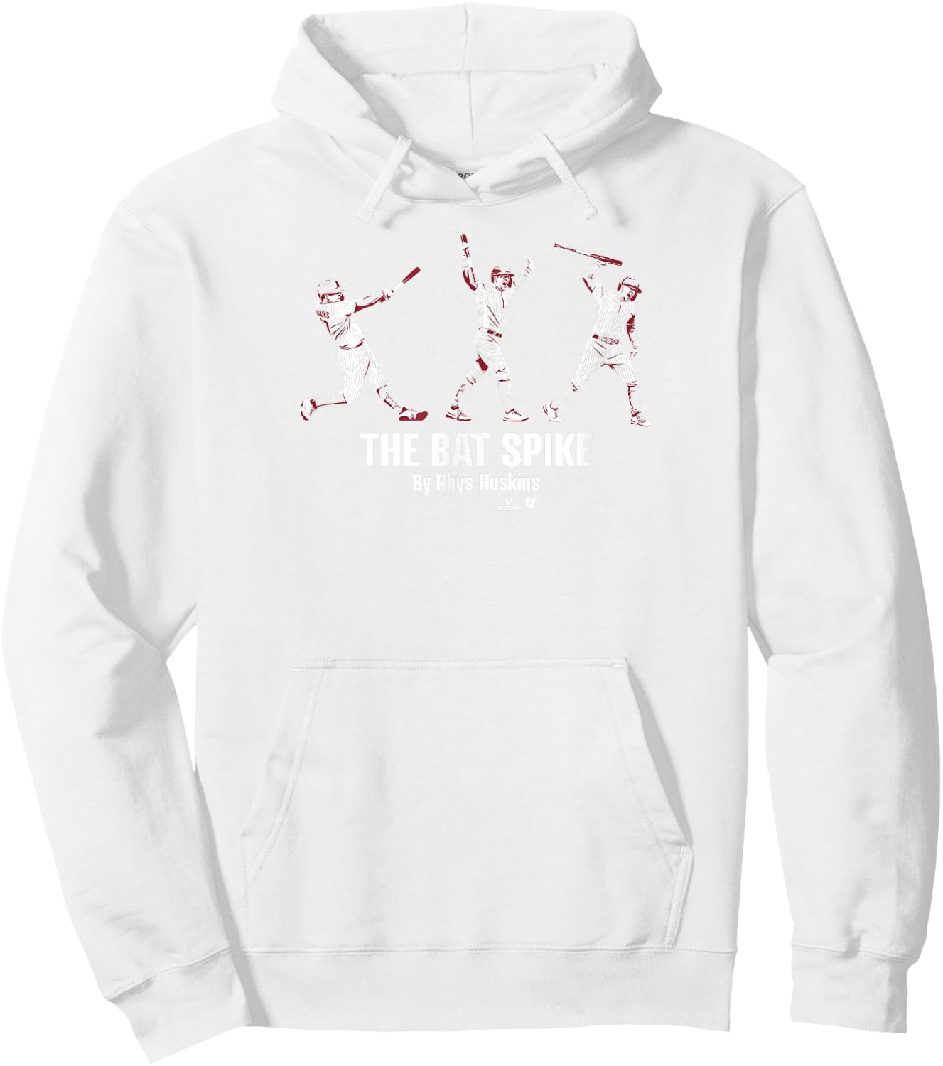 Rhys Hoskins - The Bat Spike - Philadelphia Baseball Hoodie - Hoodie | White