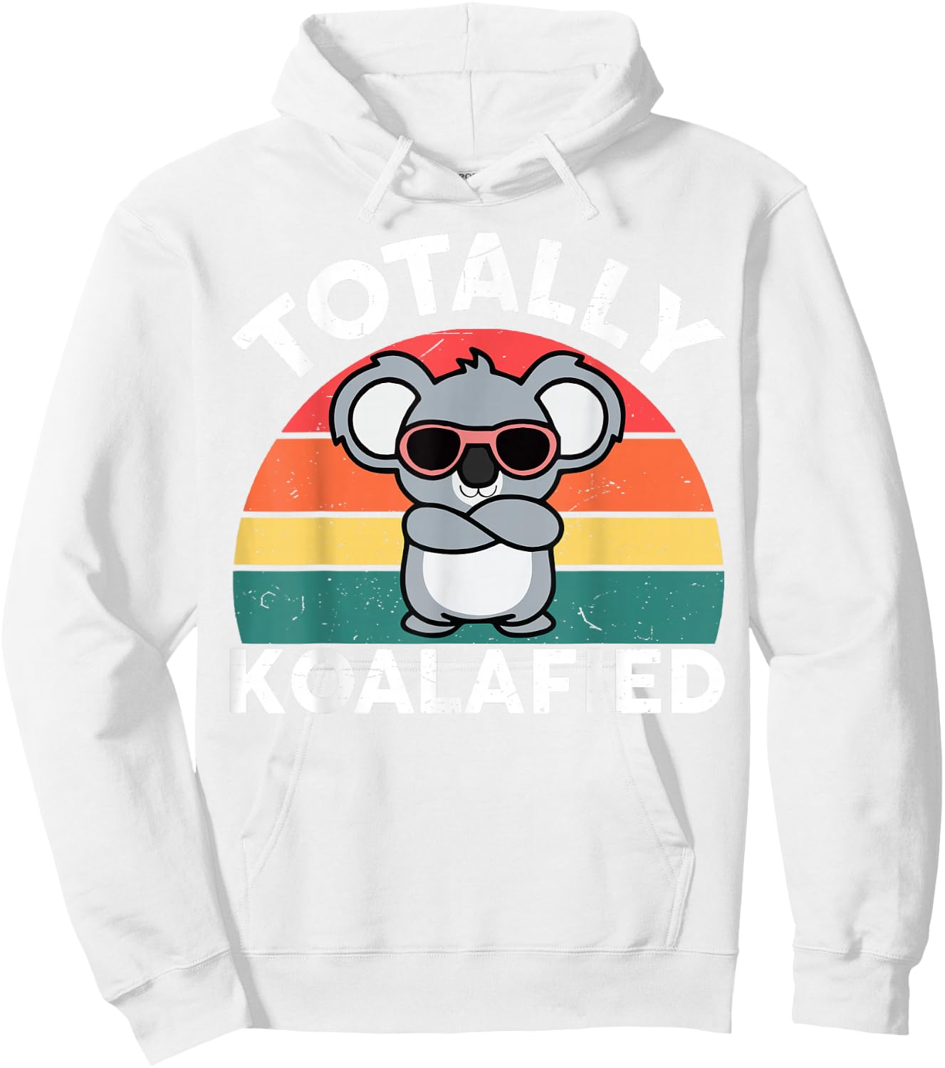 Cute Koalafied Shirt dad Men Kids Boys Girls Women Koala Hoodie - Hoodie | White