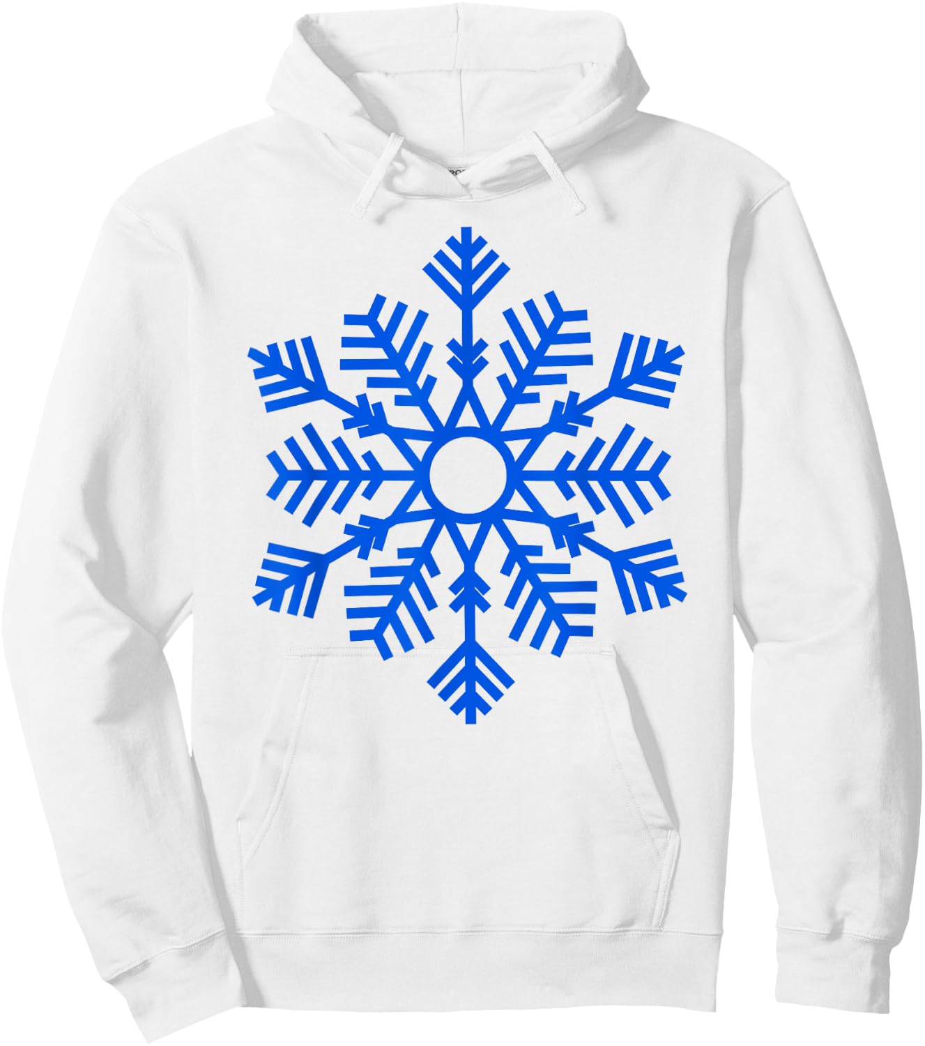 Blue Snowflake Winter Women And Kids Xmas Christmas Hoodie - Hoodie | White