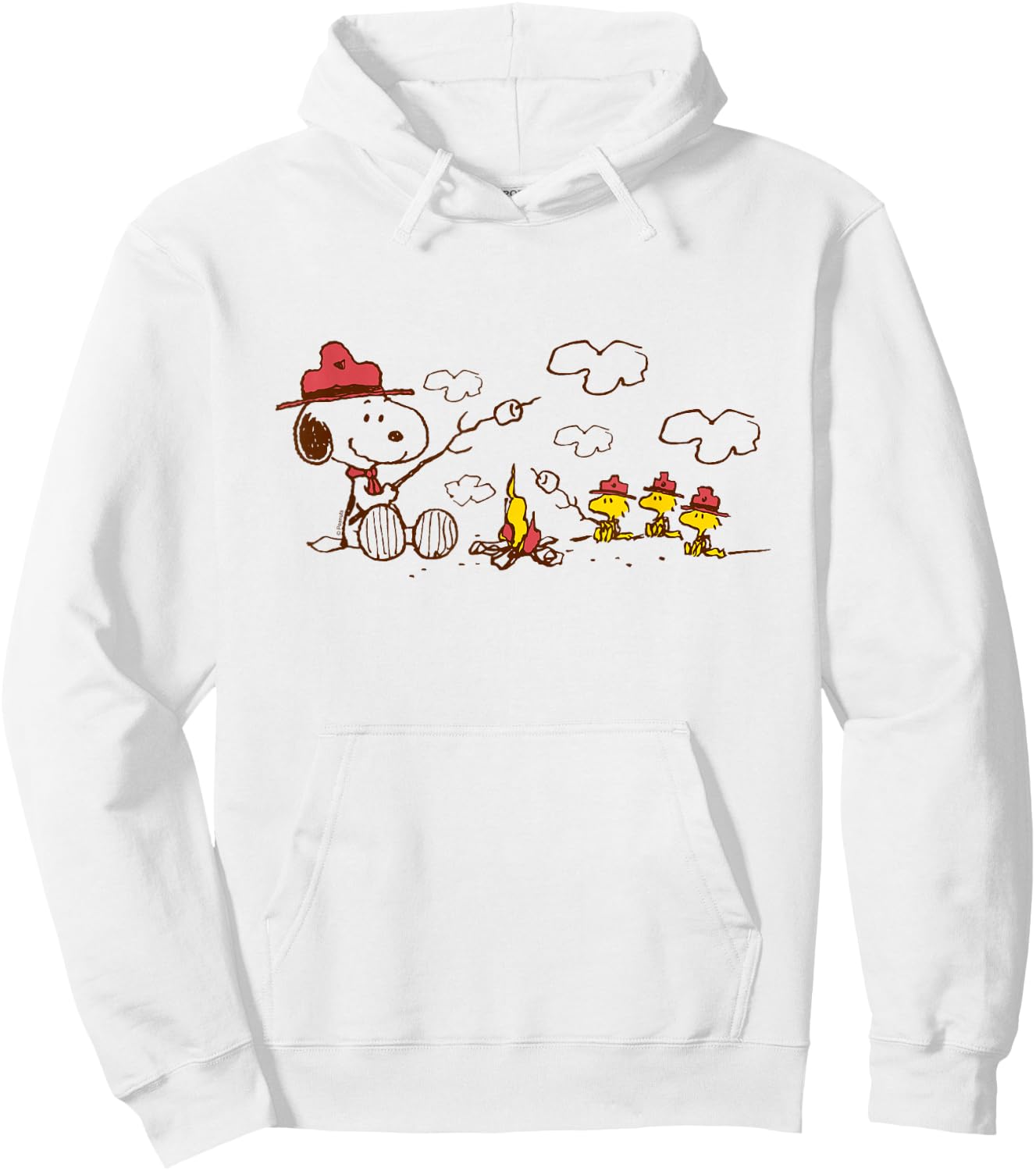 Peanuts - Beagle Scouts Fire Hoodie - Hoodie | White