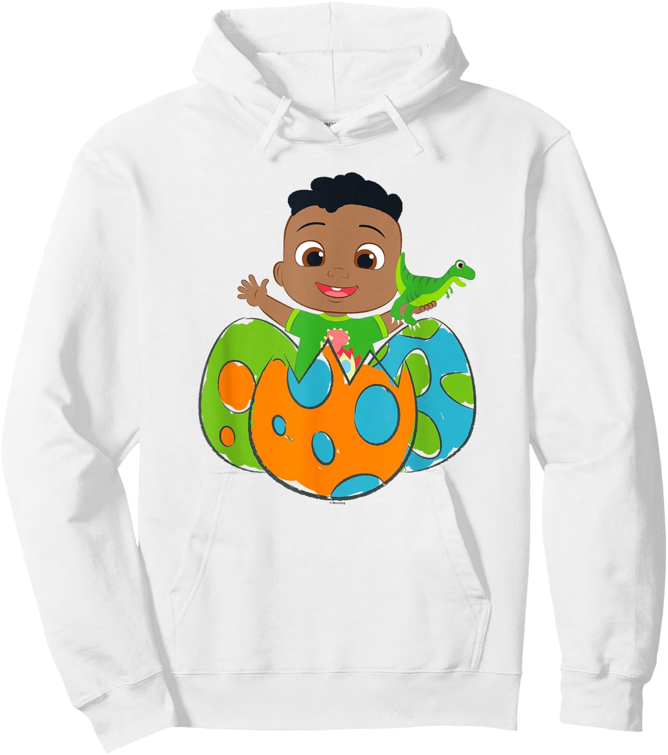 CoComelon Cody Dino Eggs Drawn Poster Hoodie - Hoodie | White