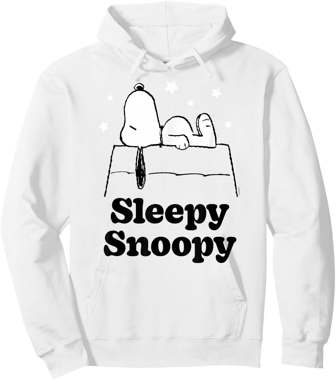 Peanuts Sleepy Snoopy Hoodie - Hoodie | White