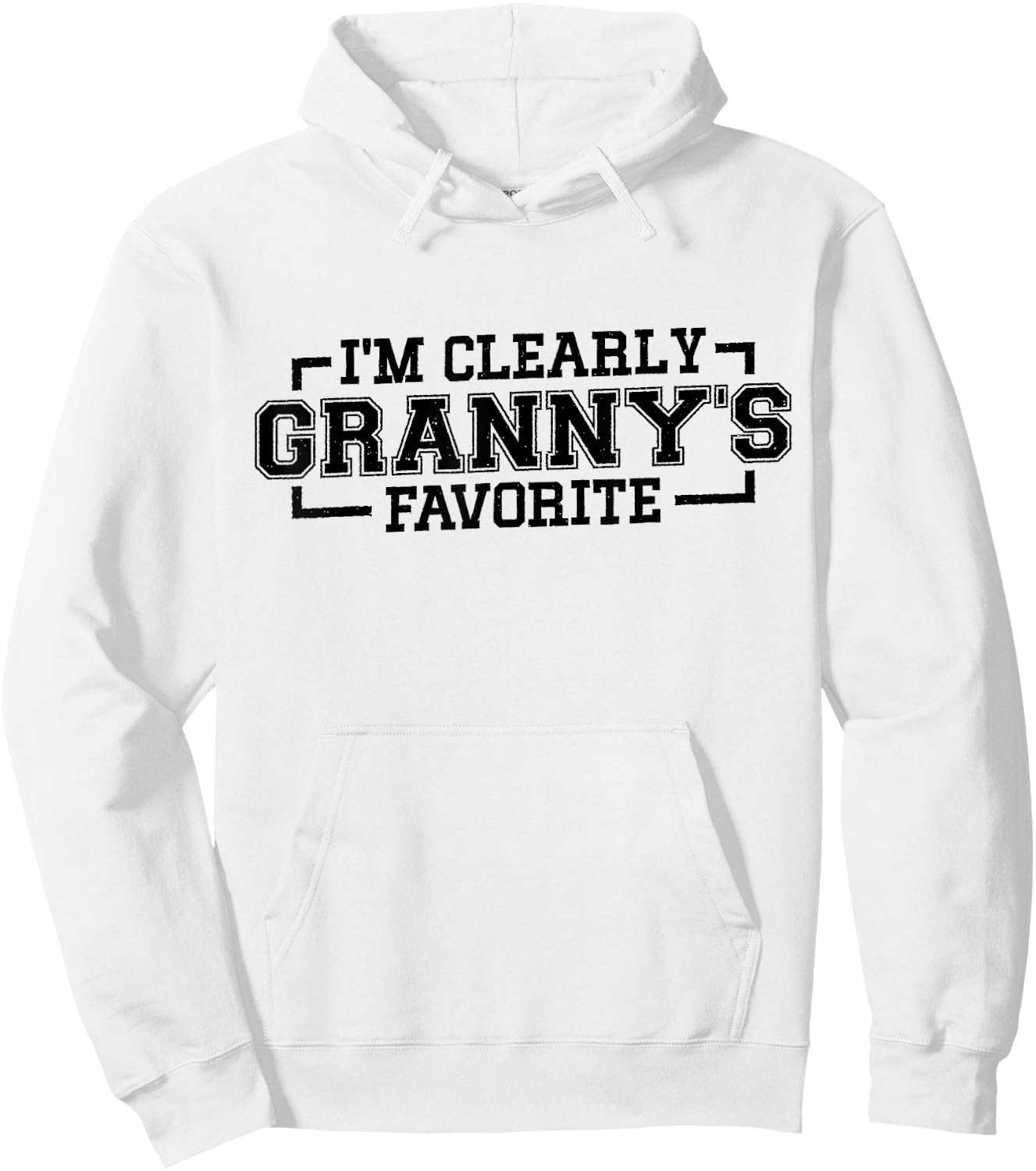 I'm Clearly Granny's Favorite, Grandson Grandma Hoodie - Hoodie | White