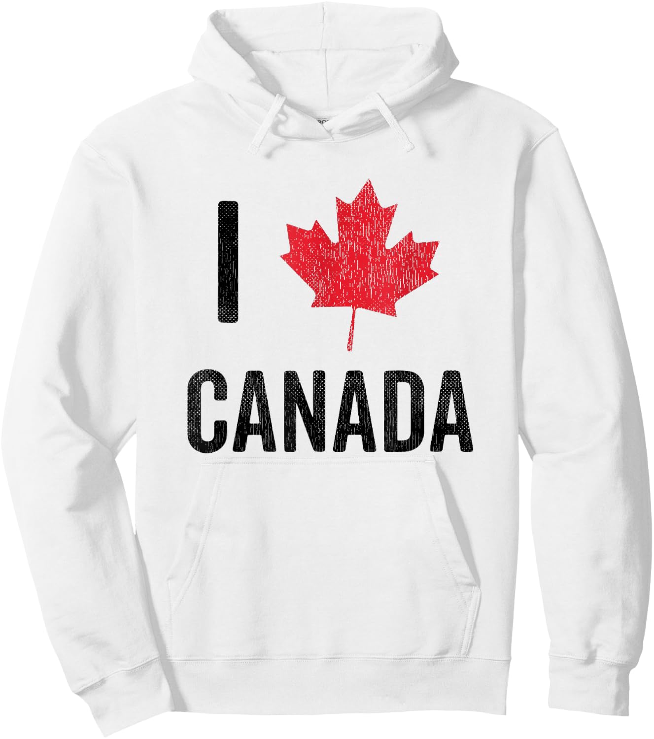 Canada Souvenir Maple Leaf I Love Canada Hoodie - Hoodie | White