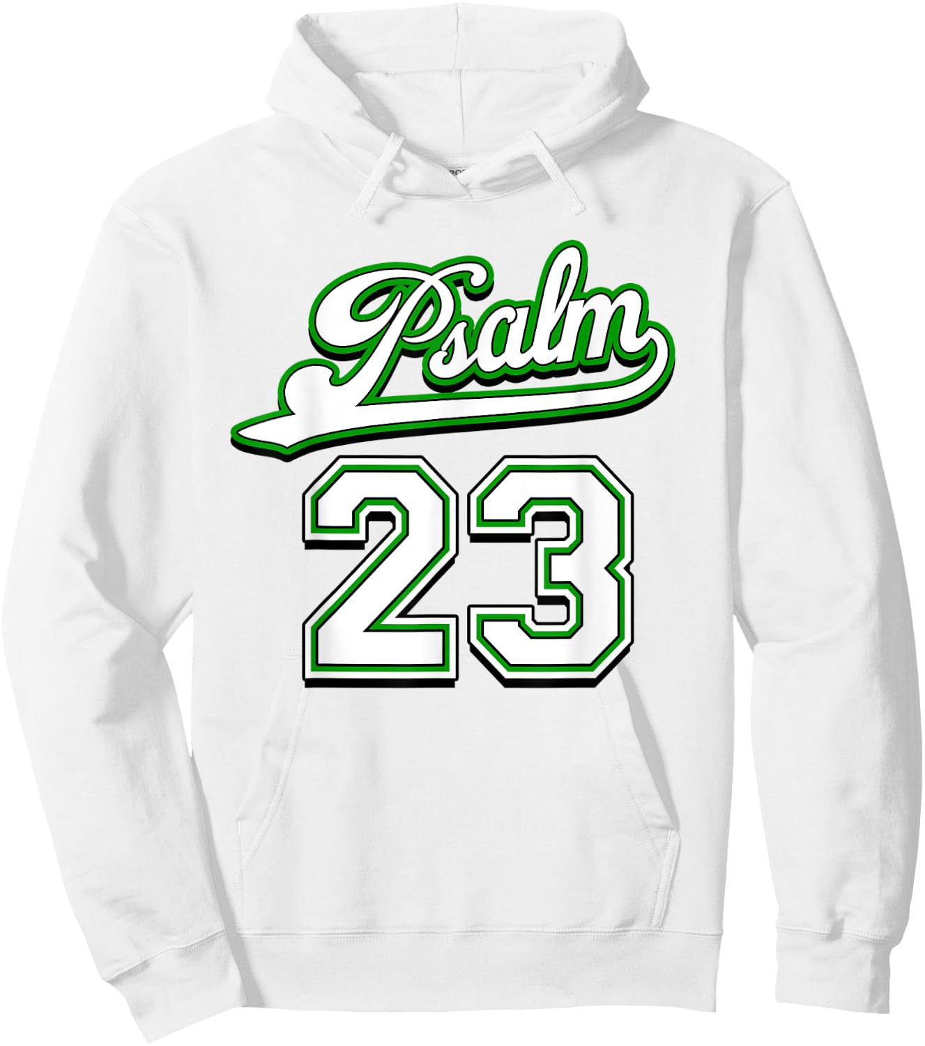 I Will Fear No Evil Inspirational Quote Bible Verse Hoodie - Hoodie | White