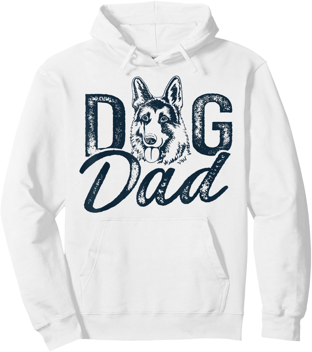 German Shepherd Dog Dad Hoodie - Hoodie | White