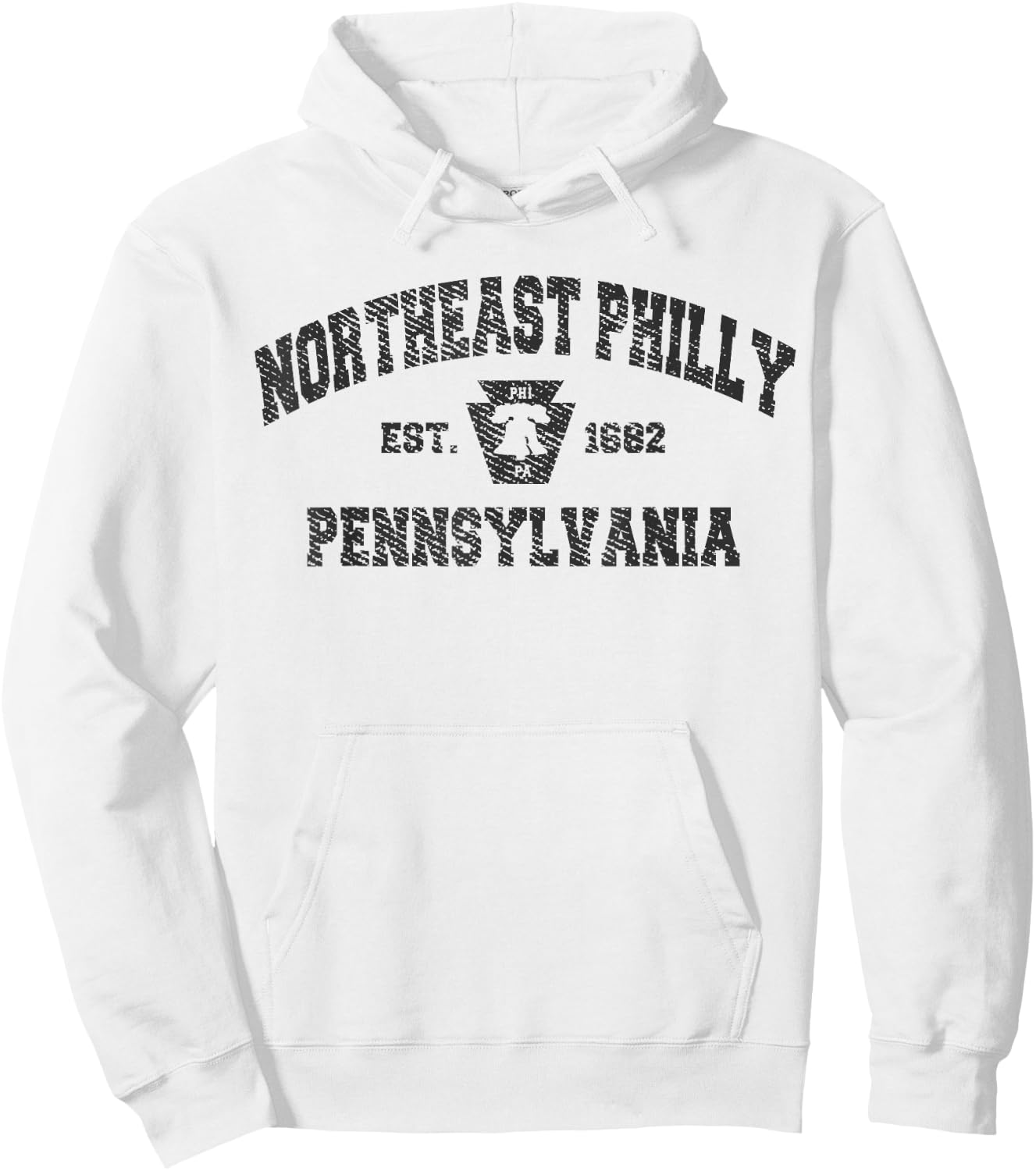 Vintage NORTHEAST PHILLY PENNSYLVANIA 1854 Philadelphia PA Hoodie - Hoodie | White