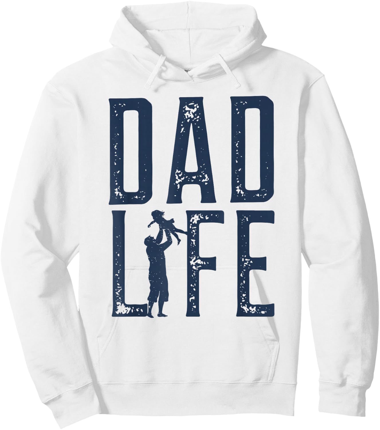 Dad Life Girl Dad Hoodie - Hoodie | White